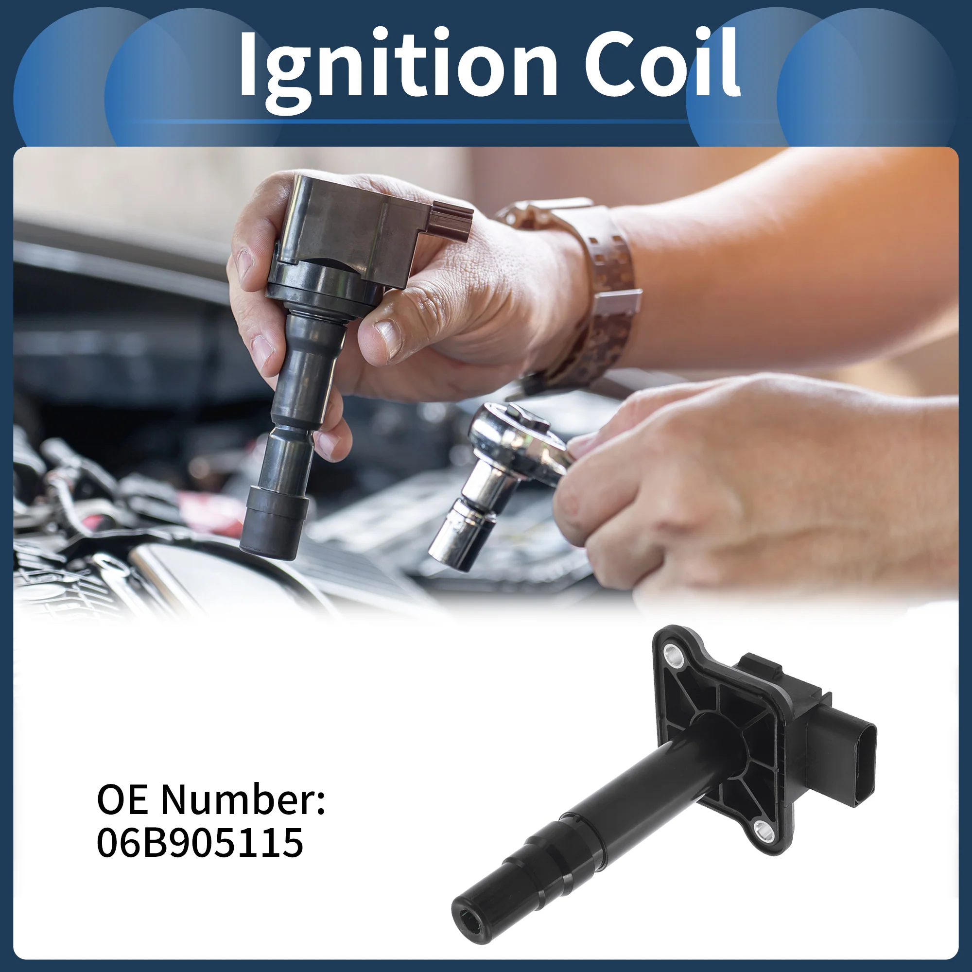 Ignition Coil Ignition Coil Pack No.06B905115 for Audi A3 1999-2004 - Image 3