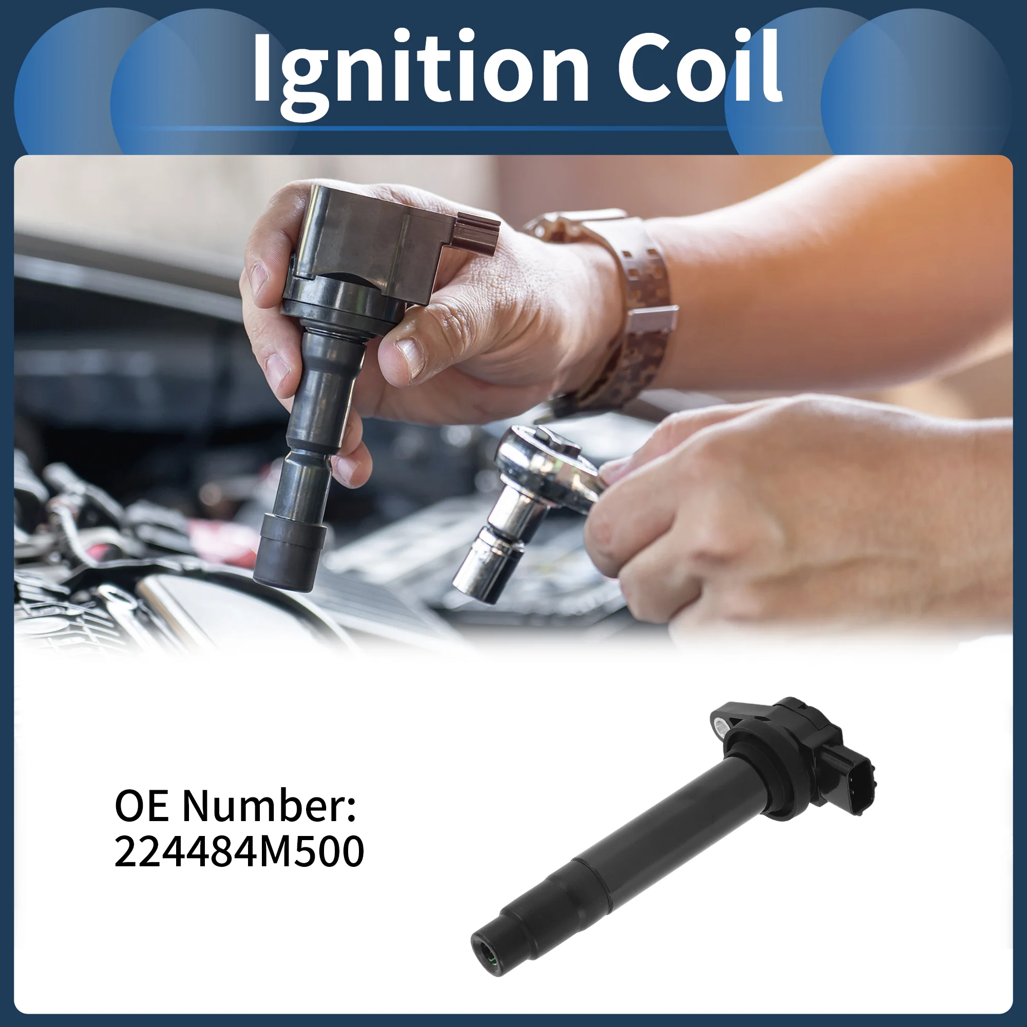 Ignition Coil Ignition Coil Pack No.224484M500 for Nissan Sentra 2000-2001 - Image 3