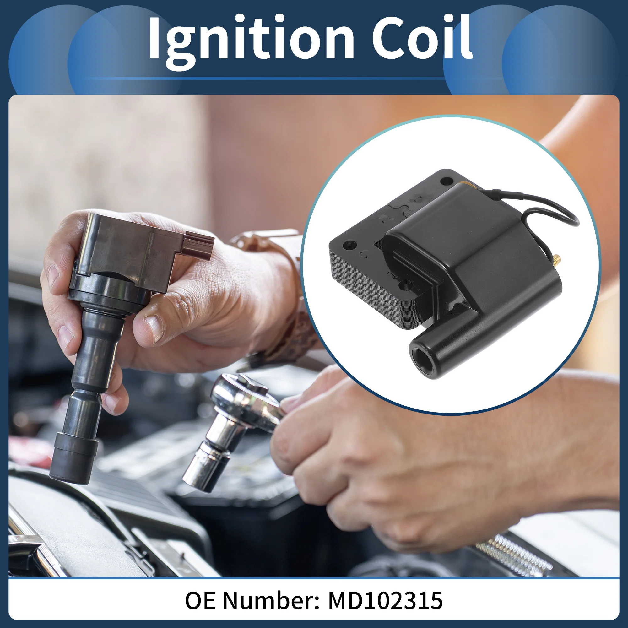 Ignition Coil Ignition Coil Pack No.MD102315 for Mitsubishi Mighty Max 1987-1989 - Image 2
