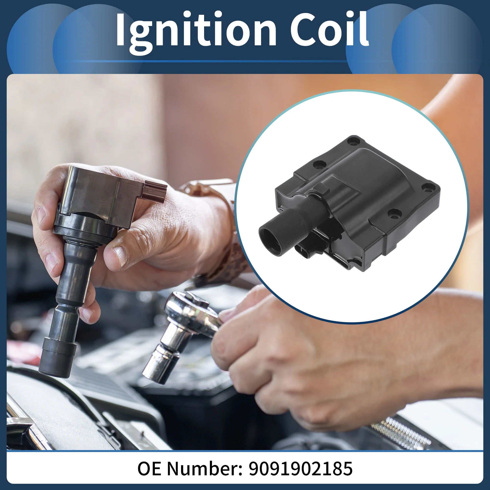 Ignition Coil Ignition Coil Pack No.9091902185 for Lexus ES 1989-1991 - Image 2