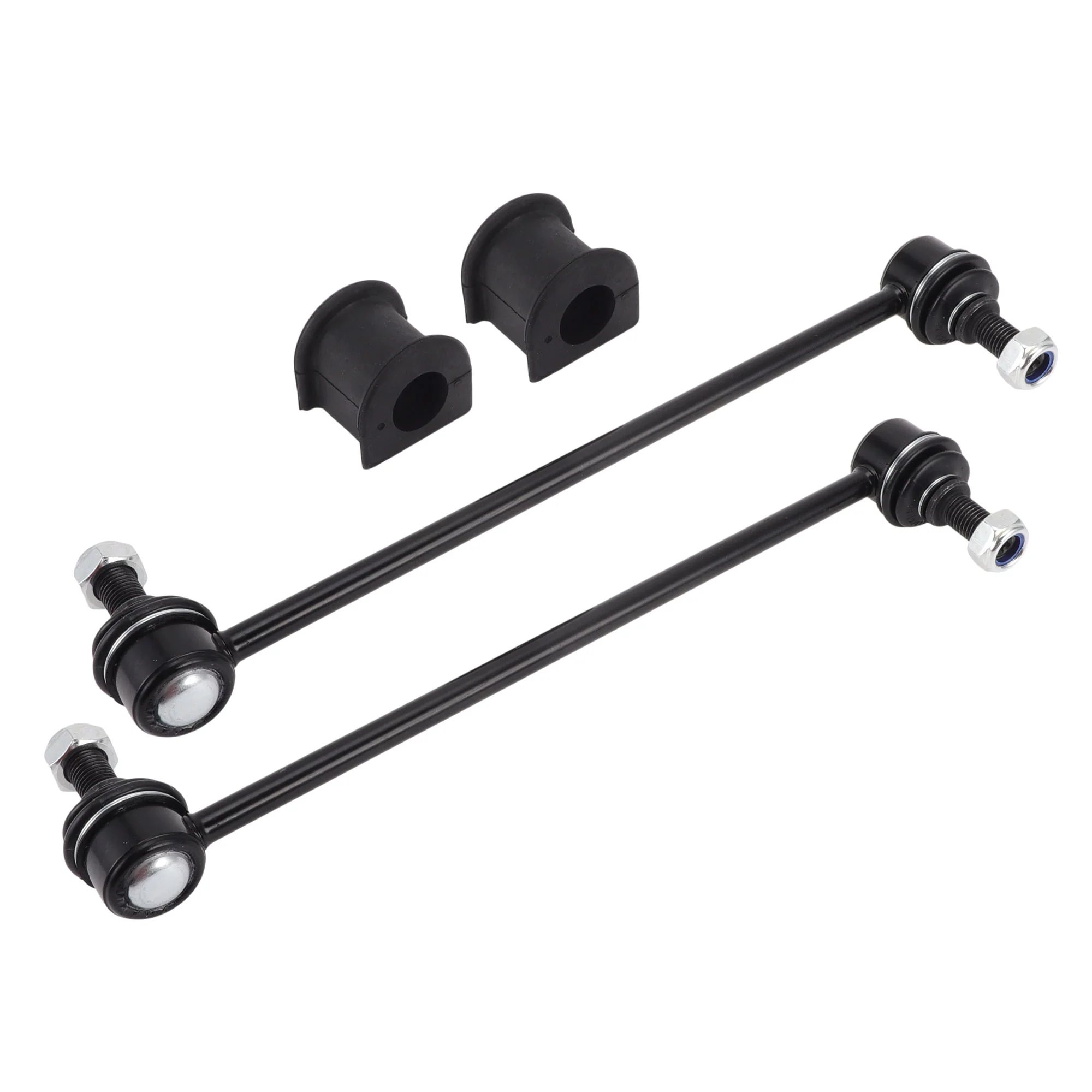 Front Stabilizer Bar Links with 2 Pcs Bushing for Toyota Matrix 2003-2014 Sway Bar Link Kits Suspension Bar End Links No.K80230/K90526 Black 1 Set