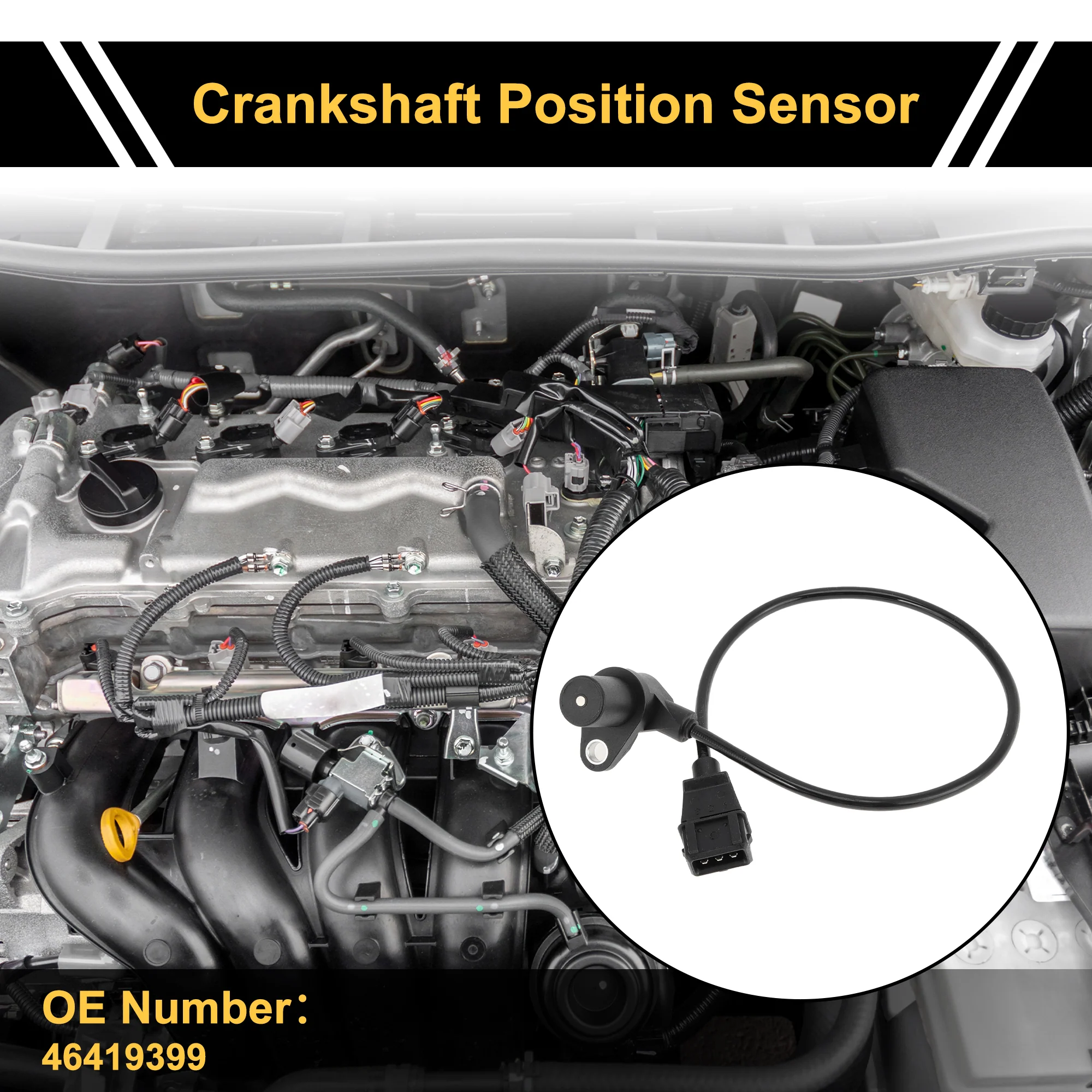 1 Pc No.46419399 Crankshaft Position Sensor for LANCIA Kappa 2.0 16V Turbo 95-01 Sturdy Car Engine Crank CKP Sensor - Image 3