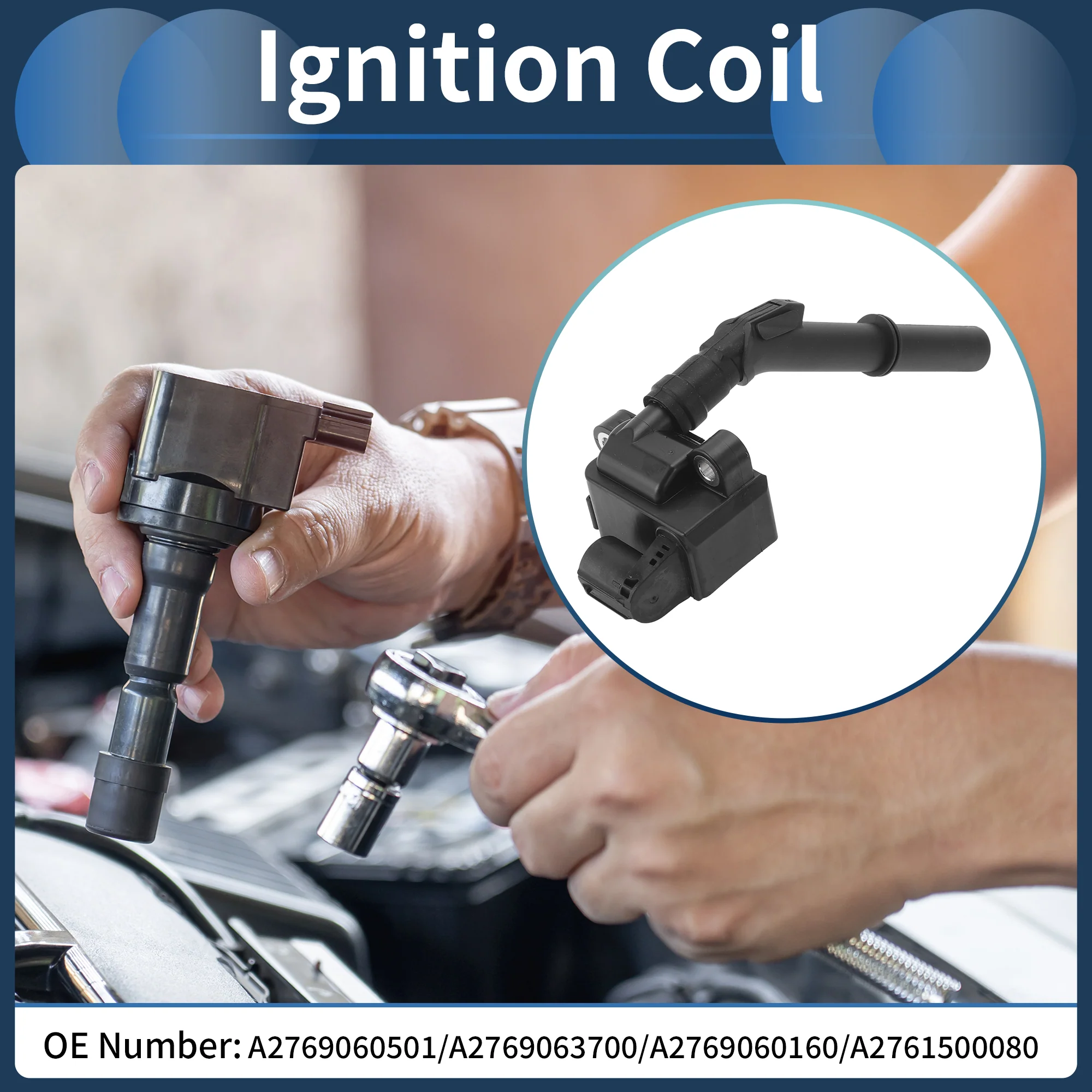 Ignition Coil Ignition Coil Pack No.A2769060501/A2769063700/A2769060160/A2761500080 for Mercedes-Benz GL450 X166 2013-2014 V8 4.7L - Image 2