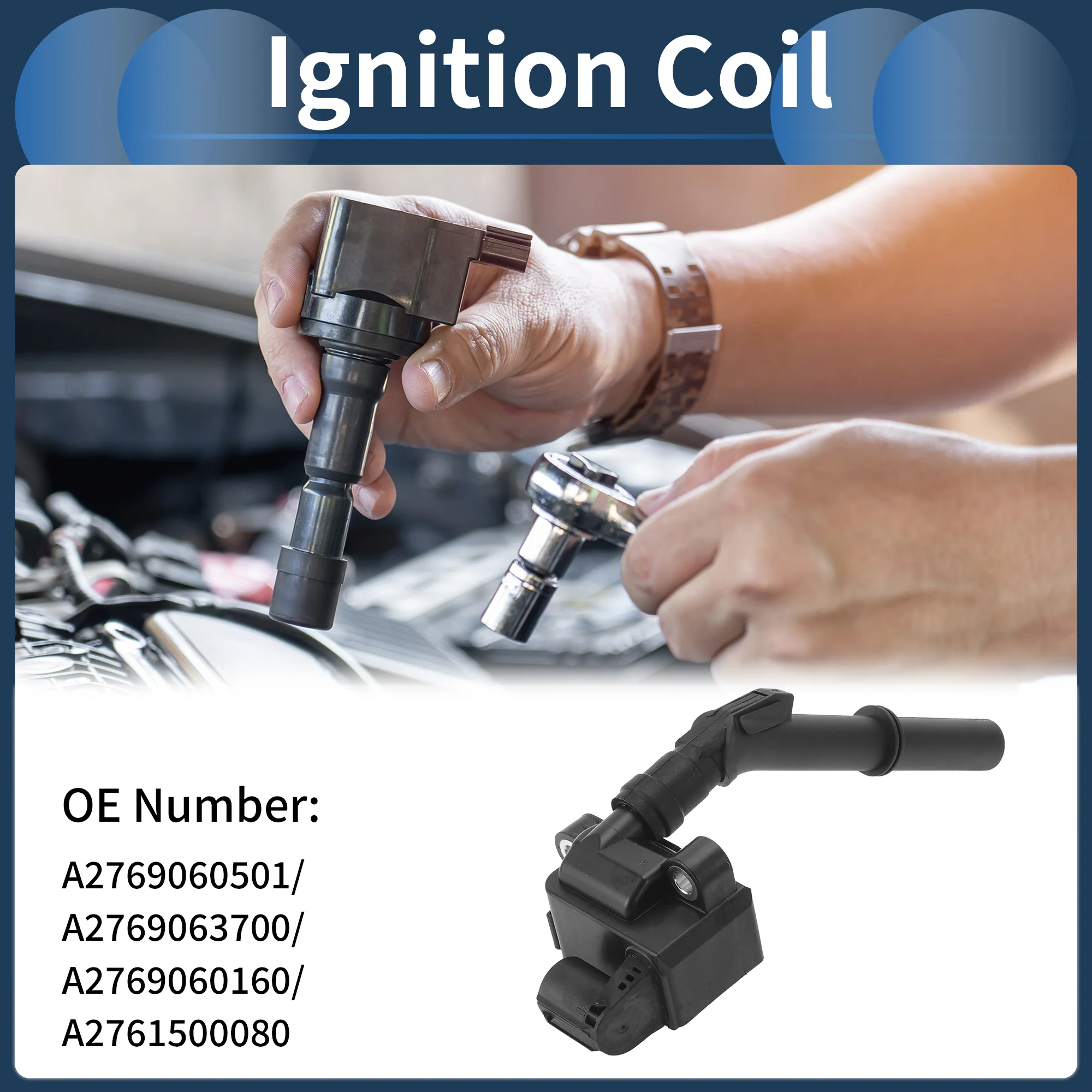Ignition Coil Ignition Coil Pack No.A2769060501/A2769063700/A2769060160/A2761500080 for Mercedes-Benz GL450 X166 2013-2014 V8 4.7L - Image 3