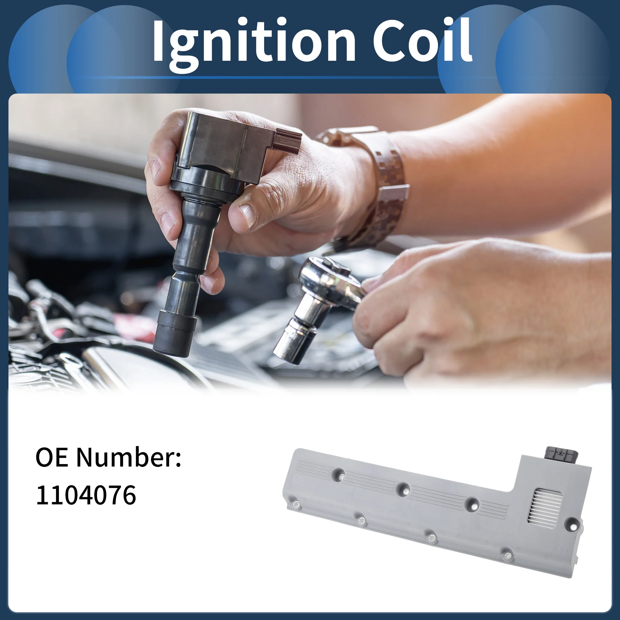 Ignition Coil Ignition Coil Pack No.1104076 for Cadillac DeVille 2000-2003 - Image 3