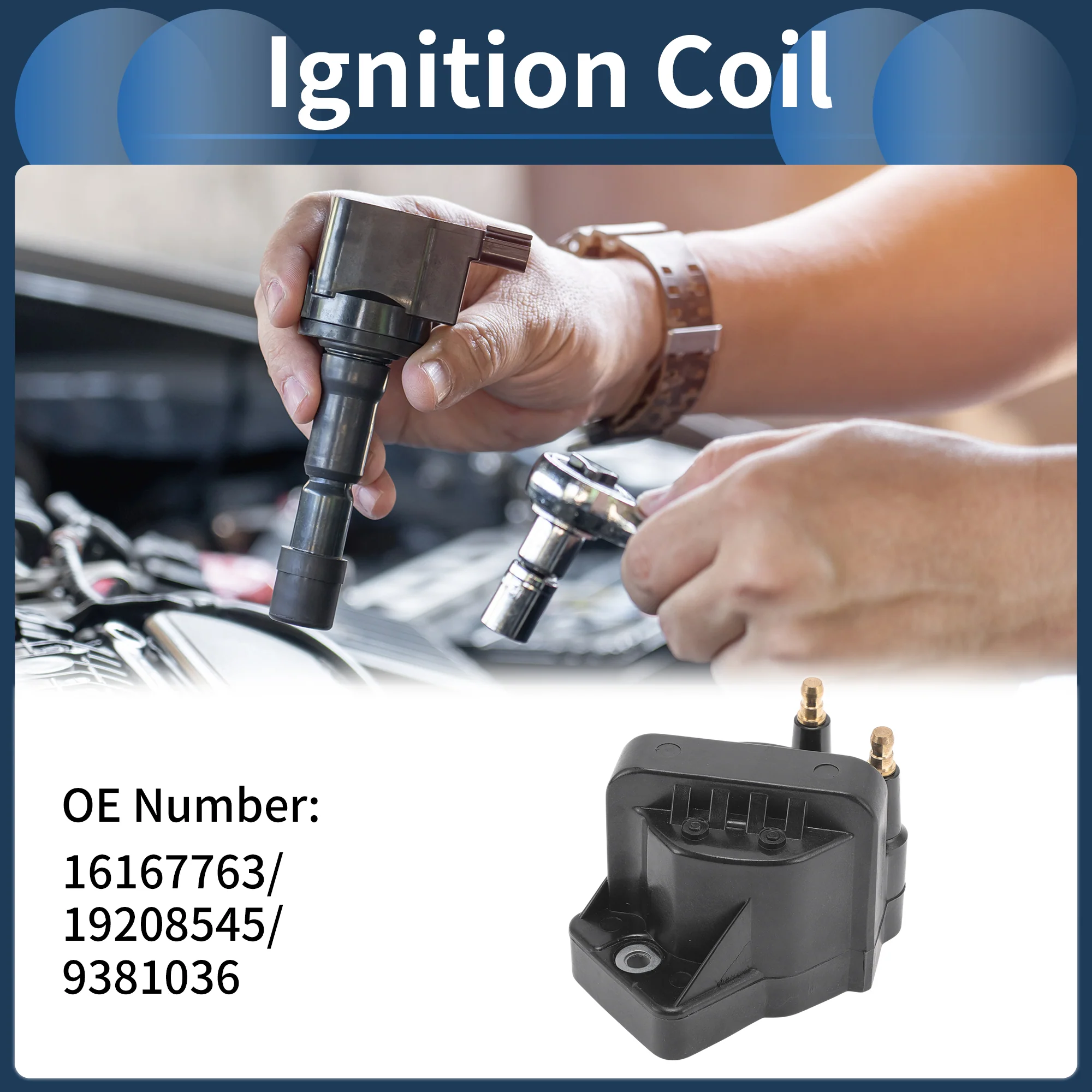 Ignition Coil Ignition Coil Pack No.16167763 for Saturn SC 1.9L L4 1991-1992 - Image 3