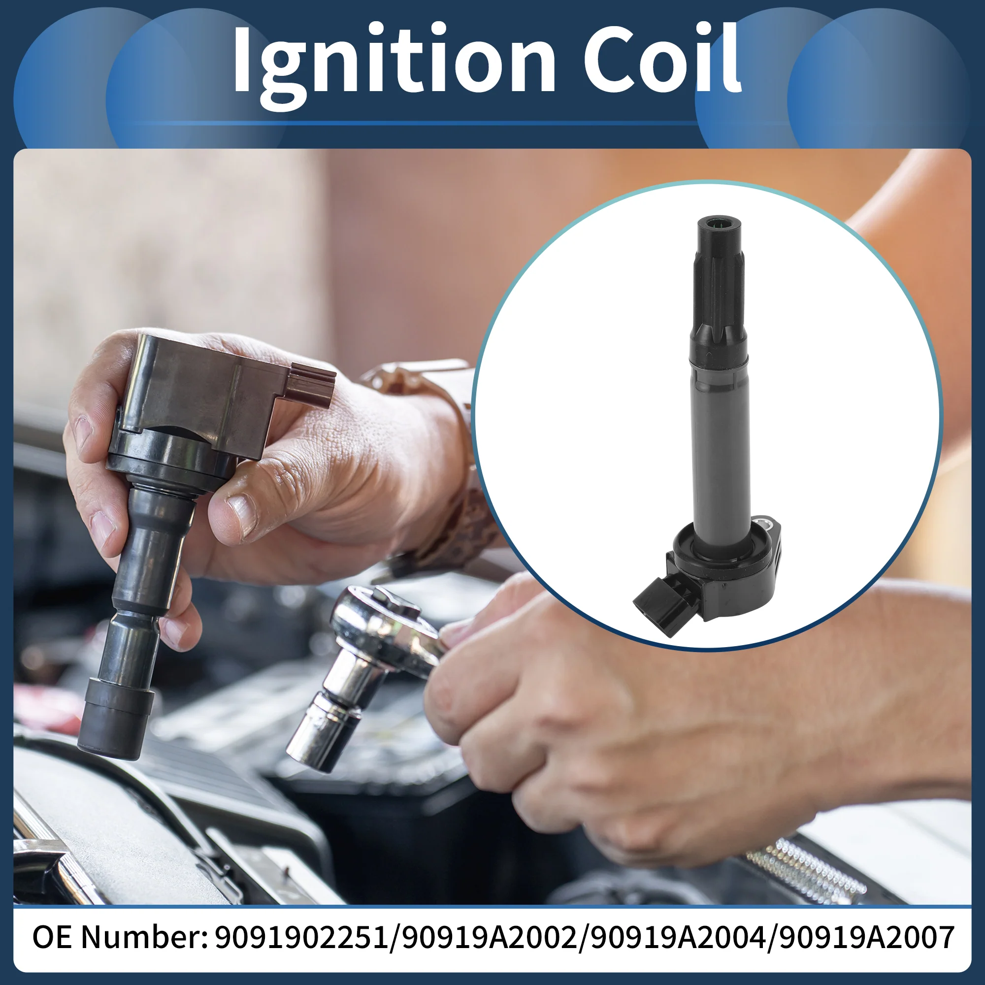 Ignition Coil Ignition Coil Pack No.9091902251/90919A2002/90919A2004/90919A2007 for Lexus ES350 2007-2016 - Image 2