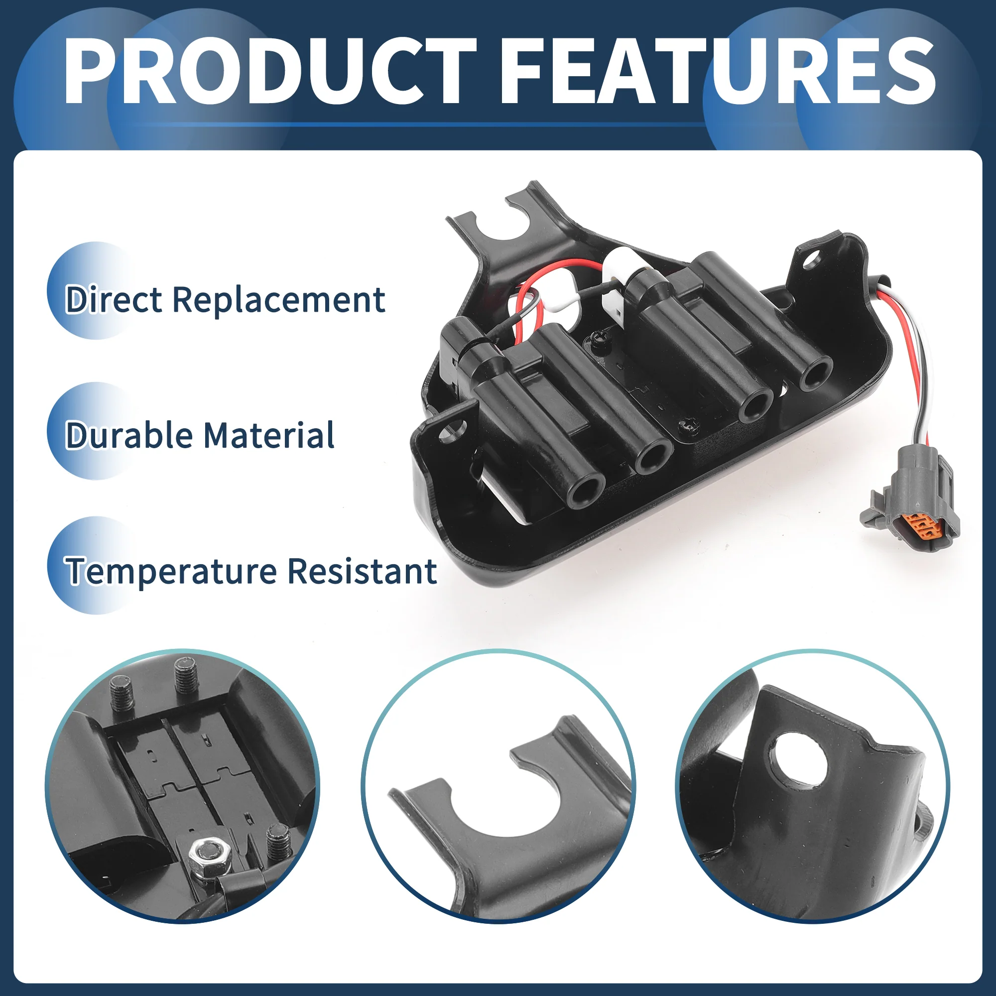 Ignition Coil Ignition Coil Pack No.88921428/B61P1810X/B61P1810XB/B61P1810XC for Mazda Miata 1990-1993 L4 1.6L - Image 5