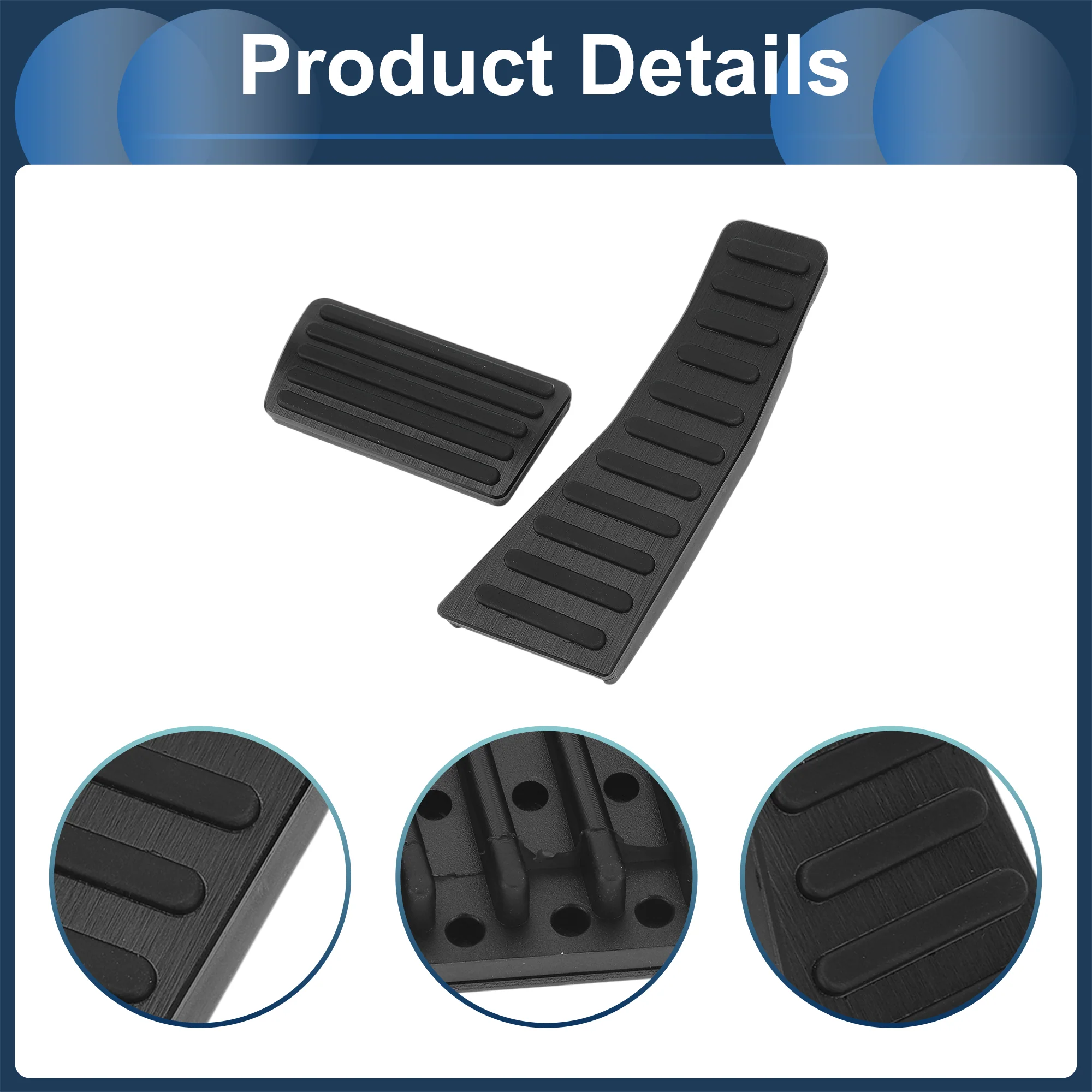 2 Pcs Foot Pedal Pads Foot Accelerator Pedal Covers for Honda Civic 2006-2009 Aluminum Alloy Black - Image 6