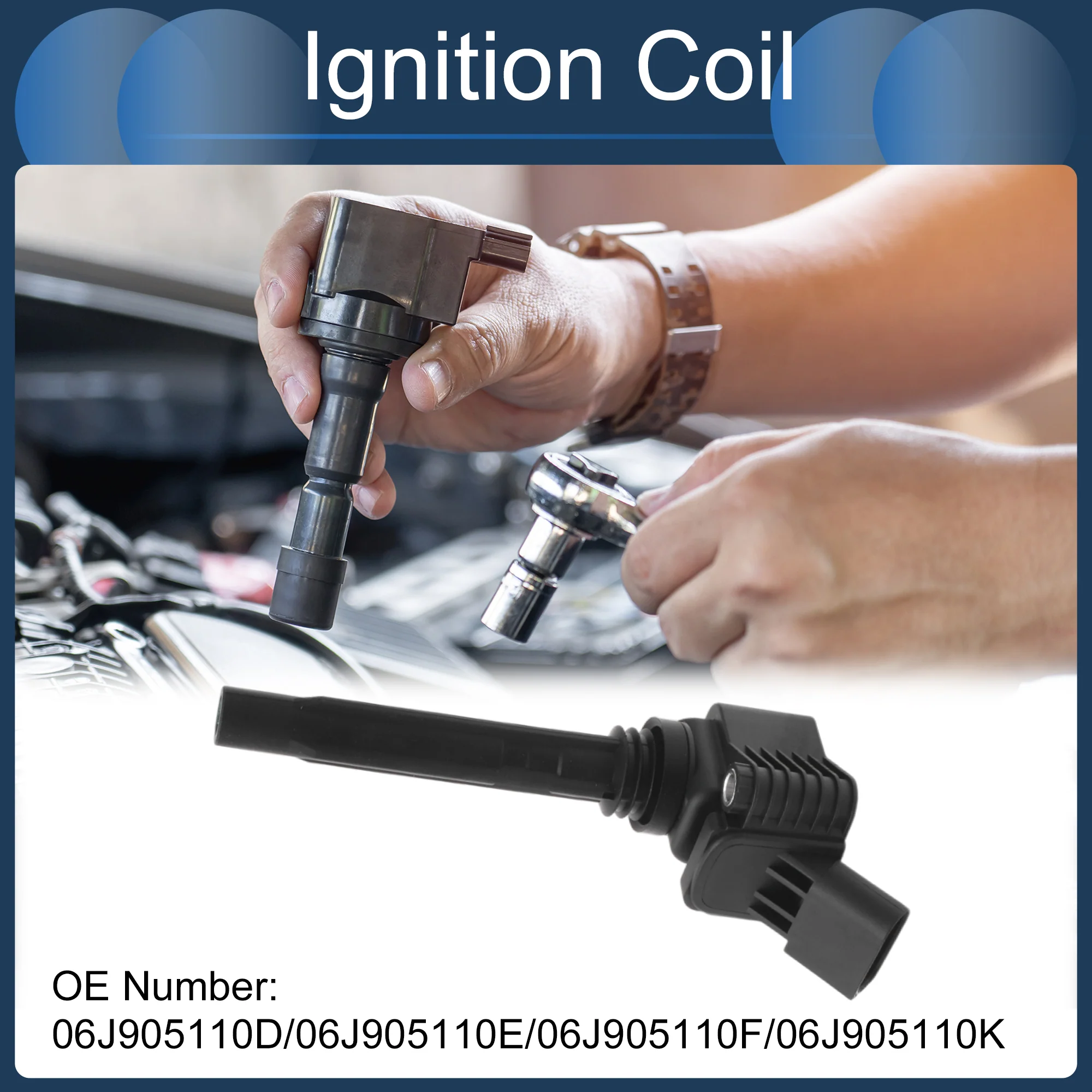 Ignition Coil Ignition Coil Pack No.06J905110D/06J905110E/06J905110F/06J905110K for Audi A3 1.8L L4 2013-2018 - Image 3