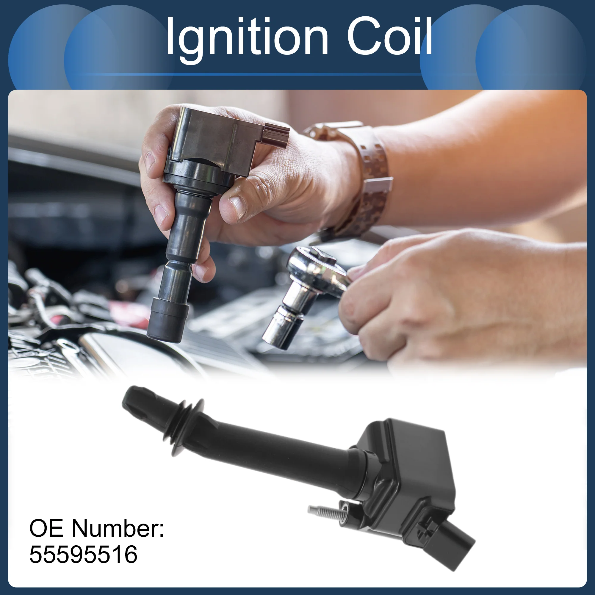 Ignition Coil Ignition Coil Pack No.55595516 for Buick Cascada 1.6L 2016-2019 - Image 3