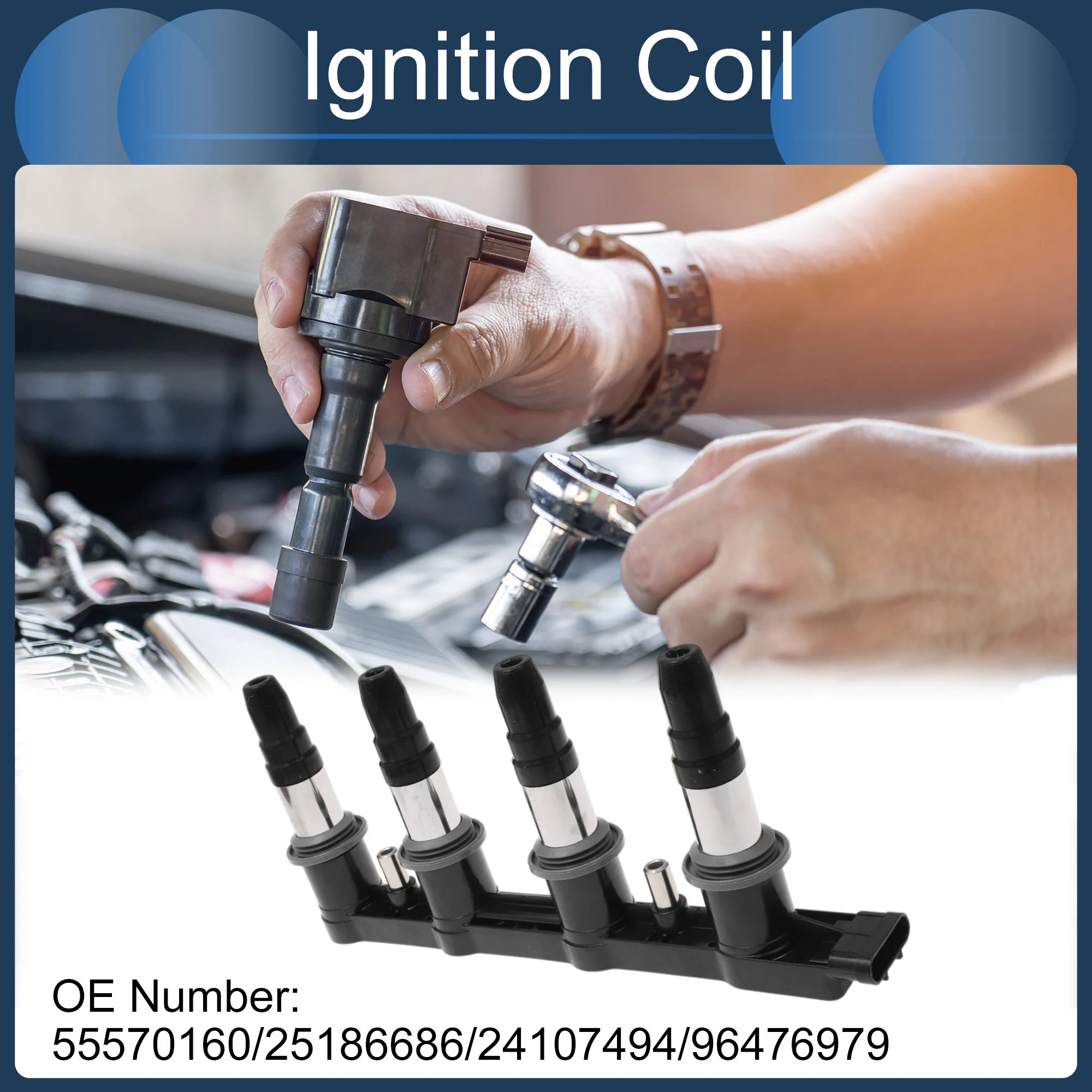 Ignition Coil Ignition Coil Pack No.55570160/25186686/24107494/96476979 for Chevrolet Cruze 1.8L 2011-2015 - Image 3