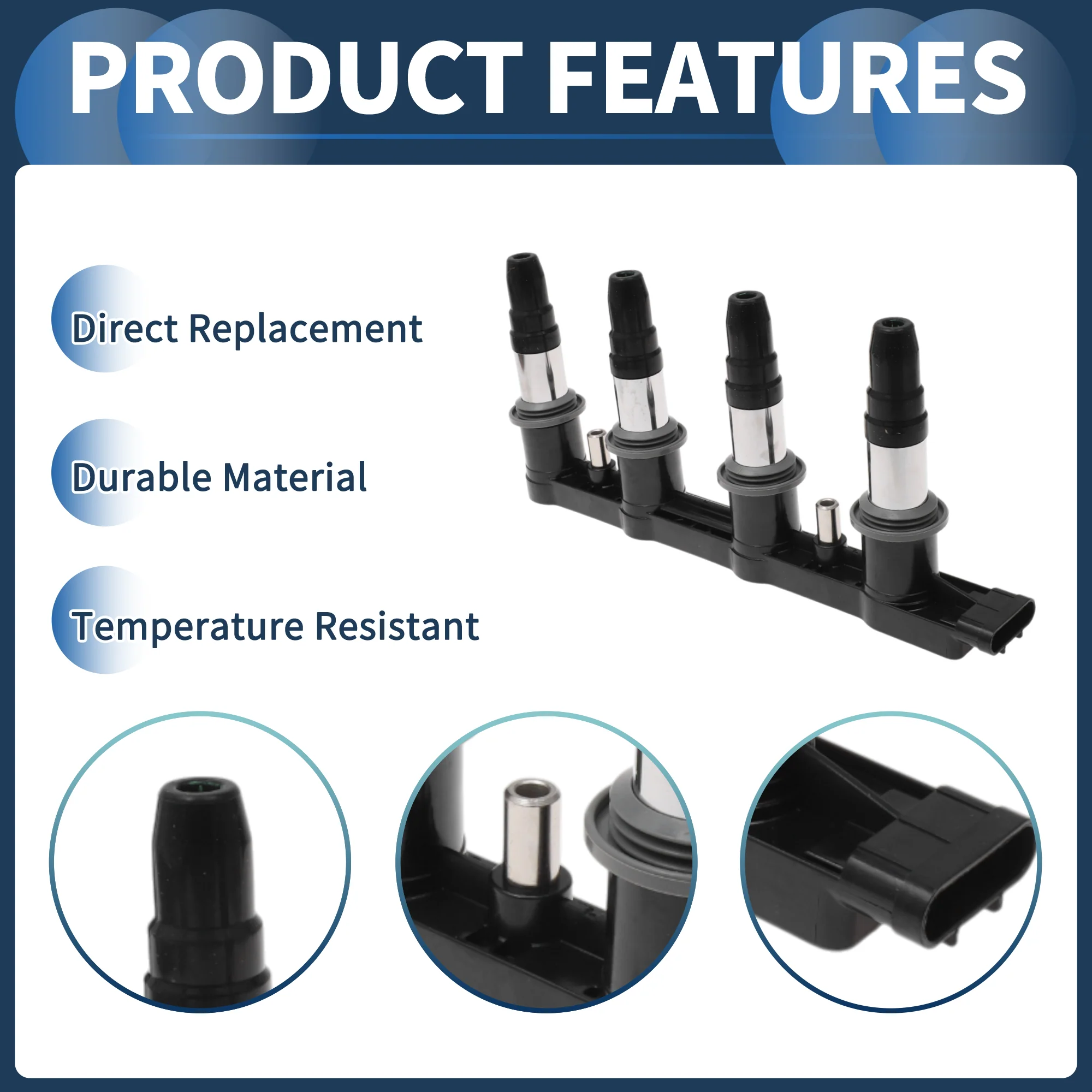 Ignition Coil Ignition Coil Pack No.55570160/25186686/24107494/96476979 for Chevrolet Cruze 1.8L 2011-2015 - Image 5