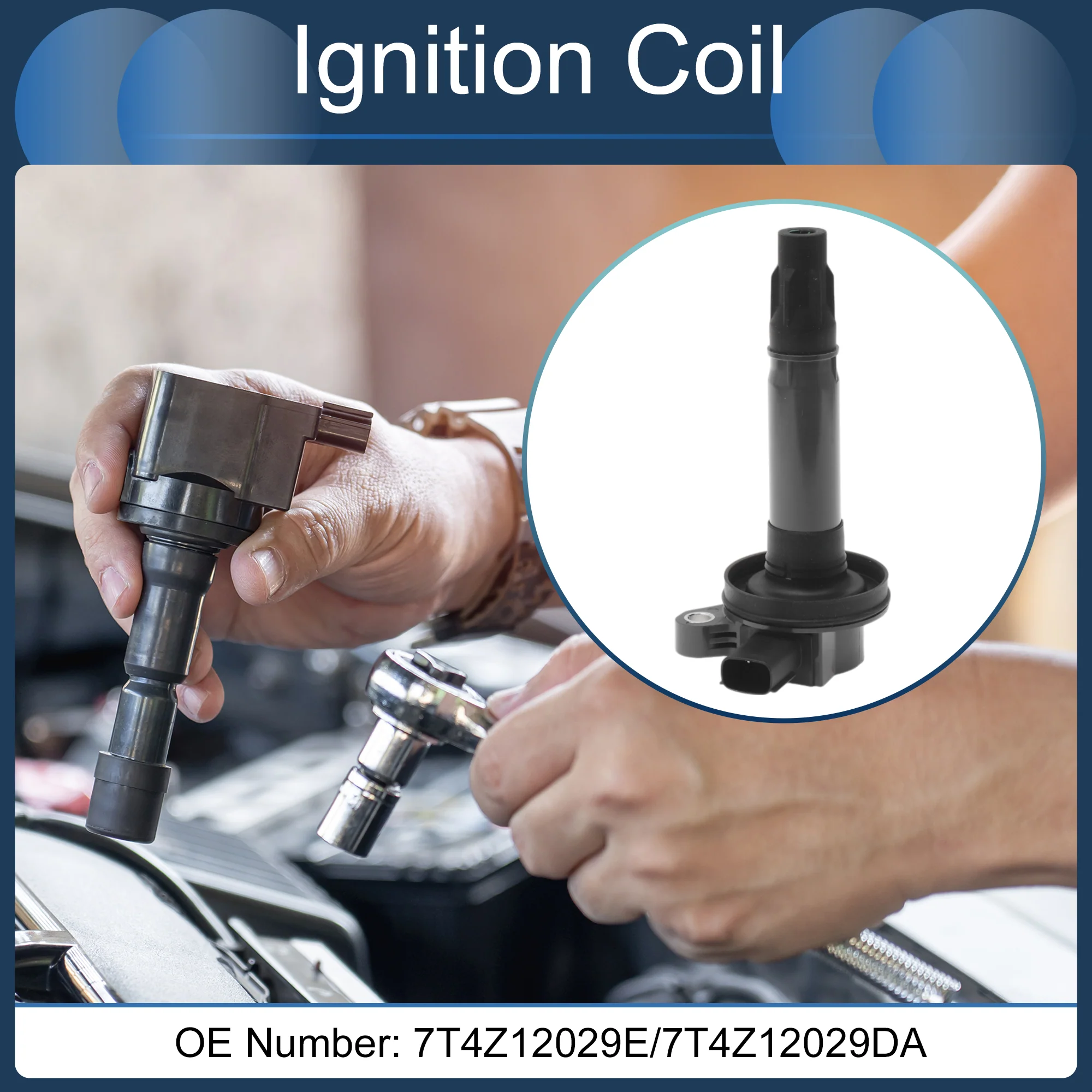 Ignition Coil Ignition Coil Pack No.7T4Z12029E/7T4Z12029DA for Ford Edge 2007-2017 - Image 2