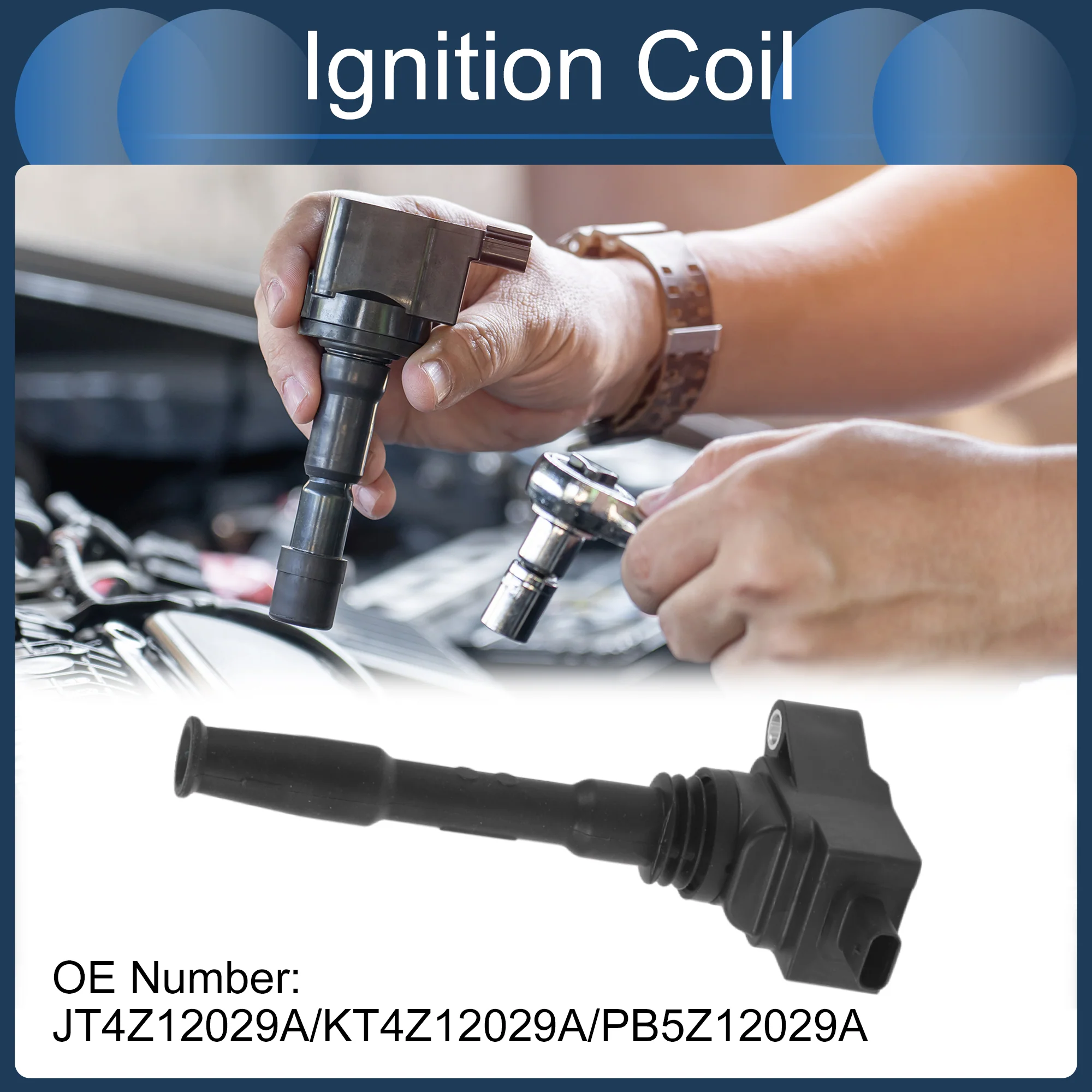 Ignition Coil Ignition Coil Pack No.JT4Z12029A/KT4Z12029A/PB5Z12029A for Ford F-150 2018-2021 - Image 3