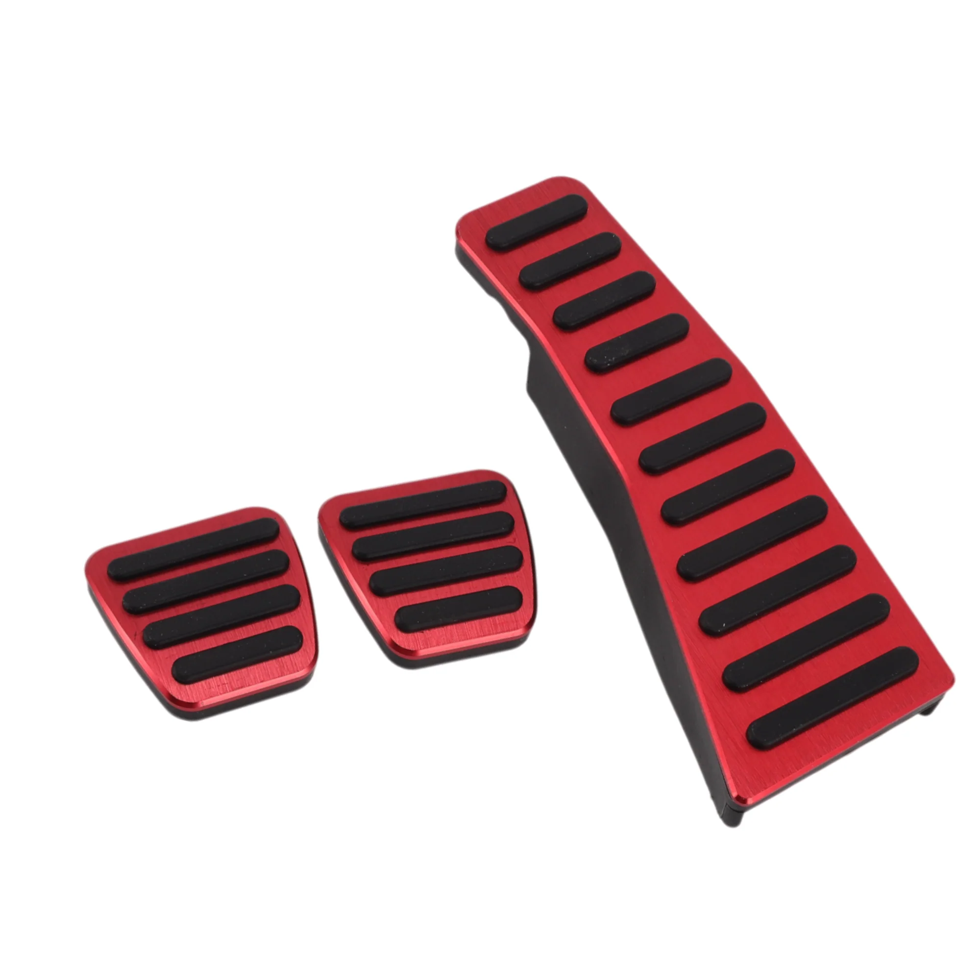 3 Pcs Manual Foot Pedal Pads Foot Accelerator Pedal Covers for Honda Civic 2006-2009 Aluminum Alloy Red