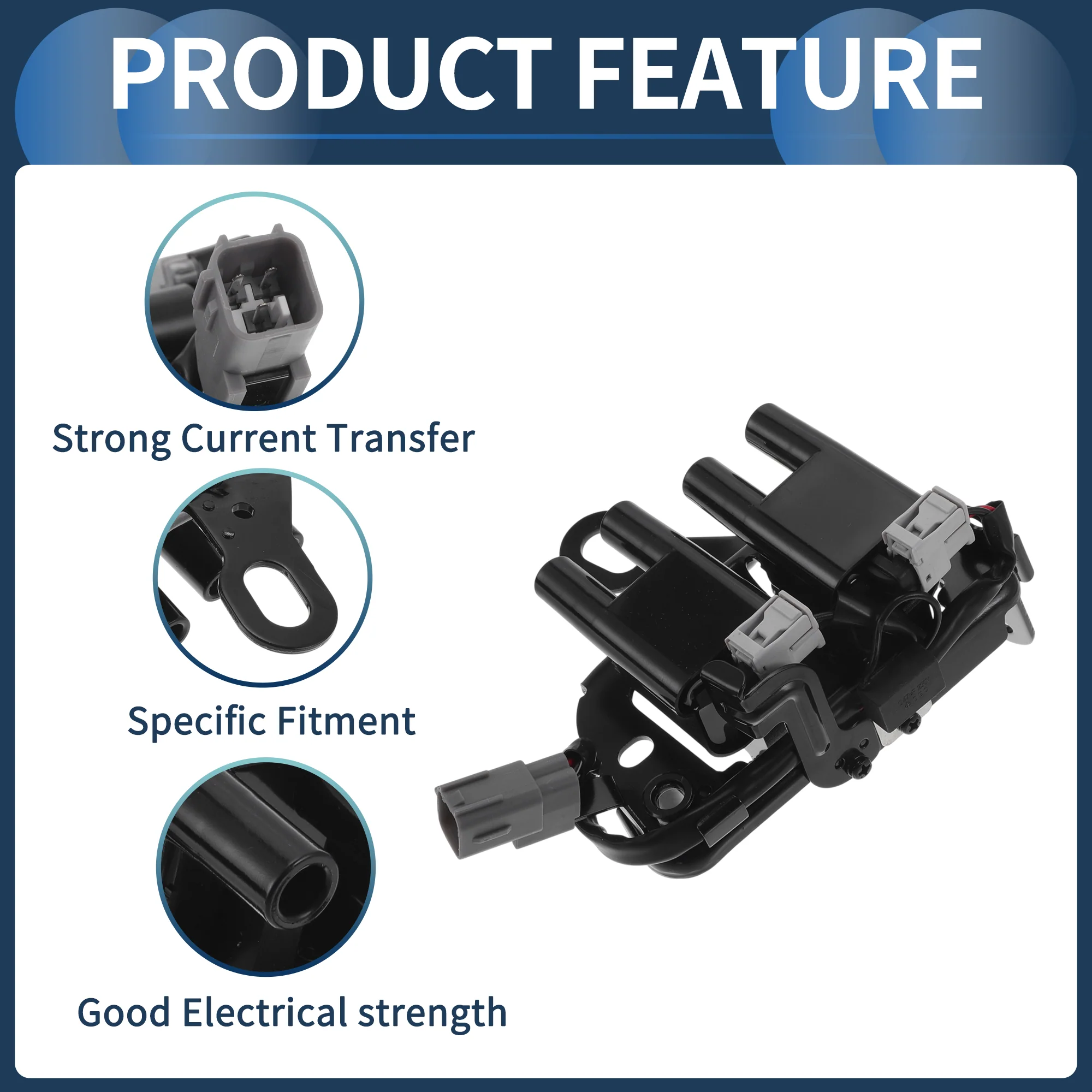 Ignition Coil Ignition Coil Pack No.ADG014101 for Hyundai I30 Petrol: 2.0 2007-2012 - Image 6