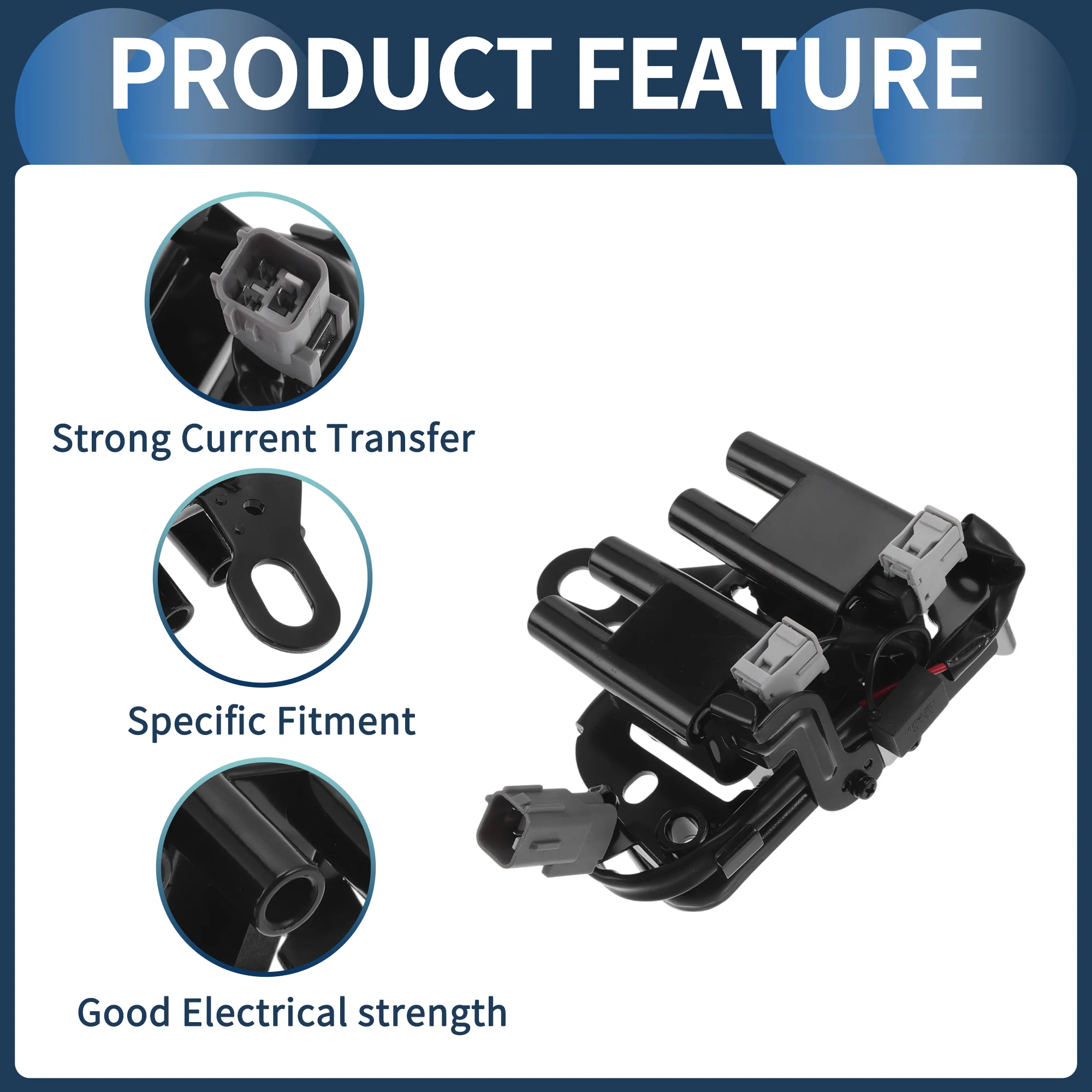 Ignition Coil Ignition Coil Pack No.2730123900 for Hyundai Elantra I4 2.0L Petrol Sedan 2003-2006 - Image 6