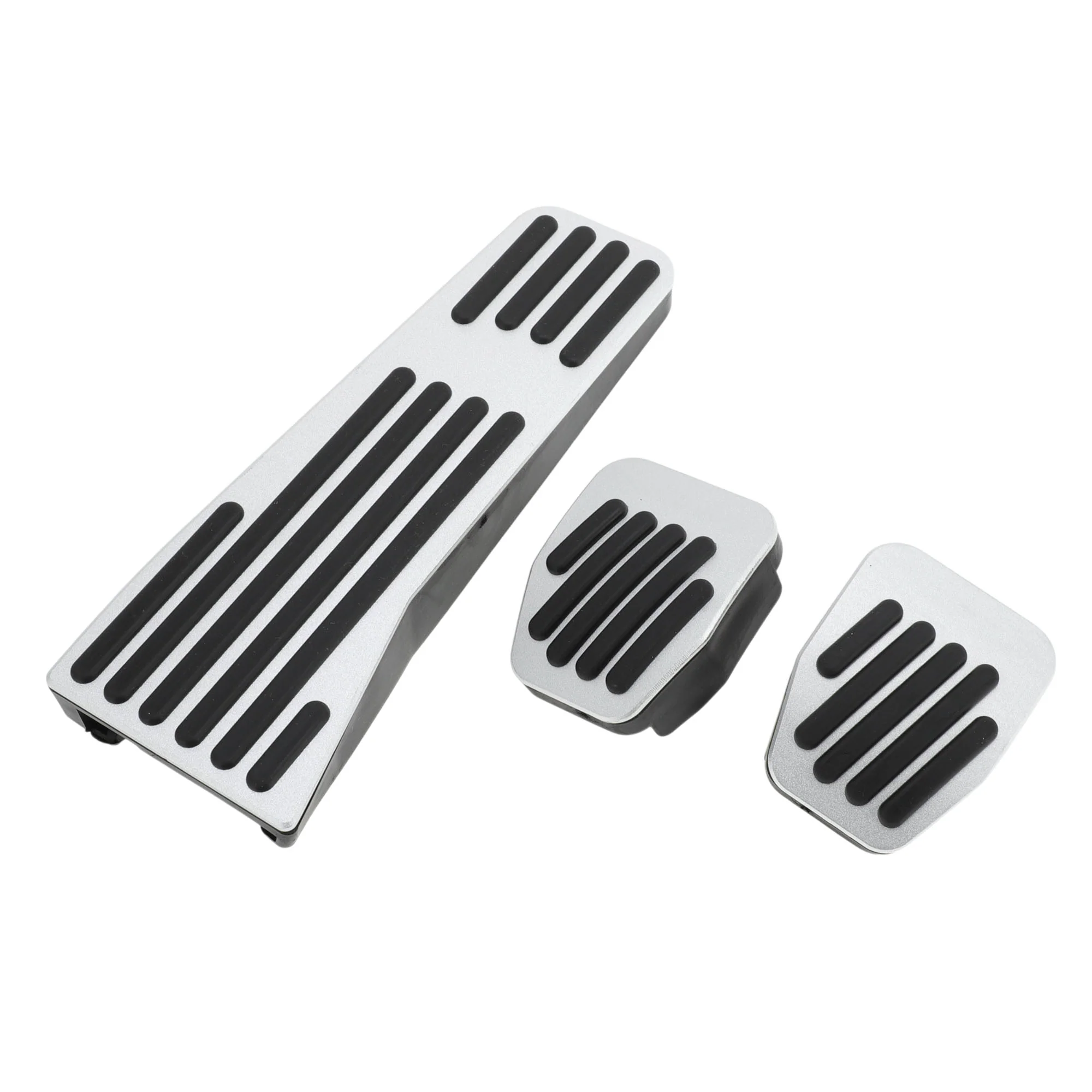 3 Pcs Foot Accelerator Pedal Covers for Mazda 3 2020 Silver Tone Without Label