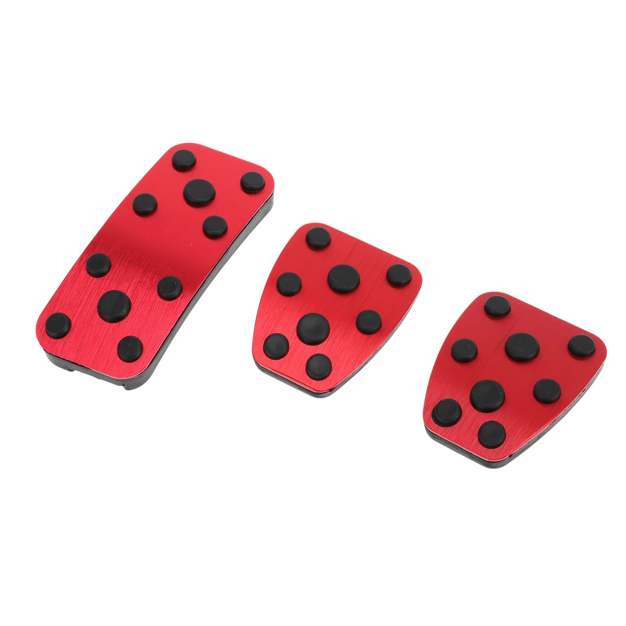 3 Pcs Foot Accelerator Pedal Covers for Subaru Forester 2006-2018 Red