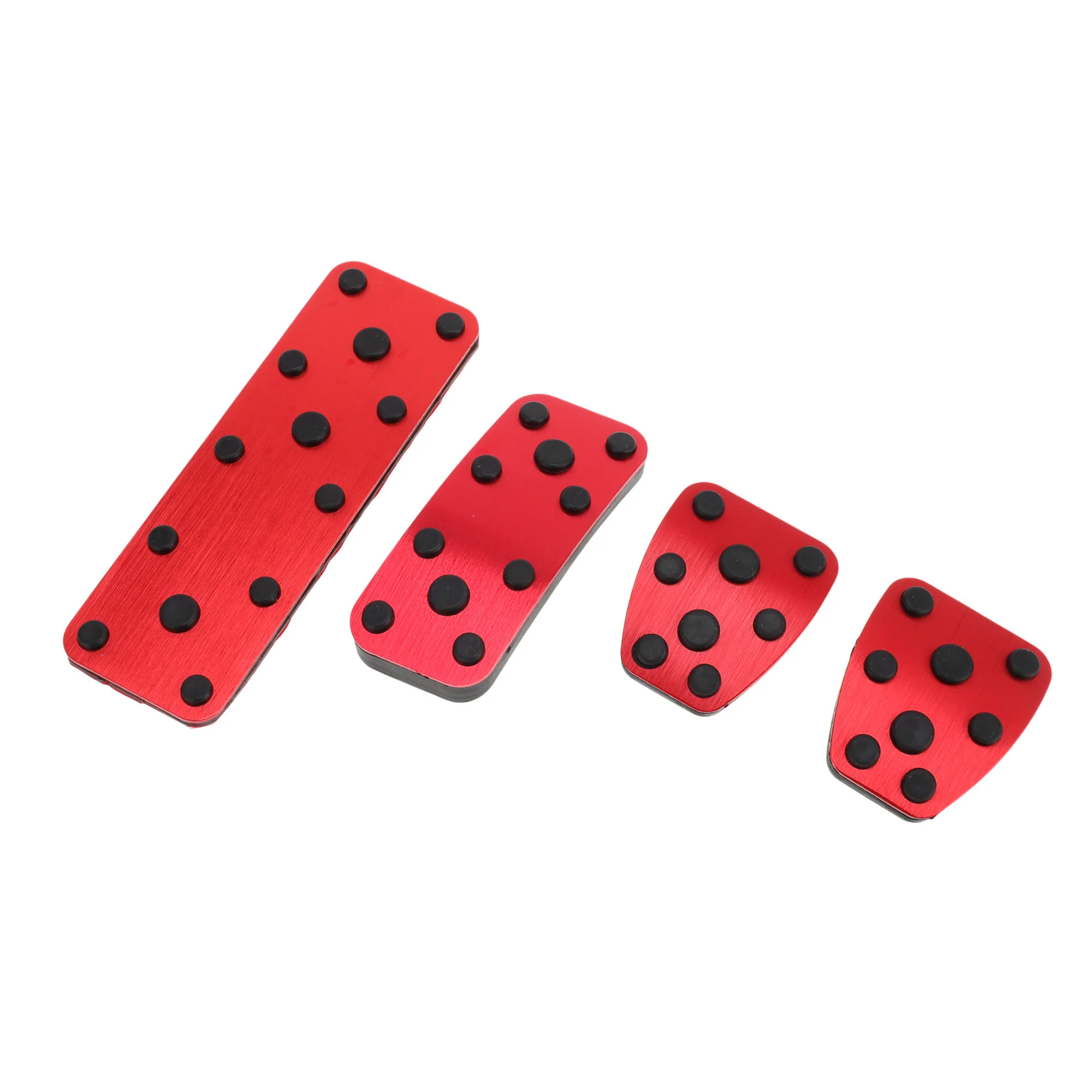 4 Pcs Foot Accelerator Pedal Covers for Subaru Forester 2003-2005 Red