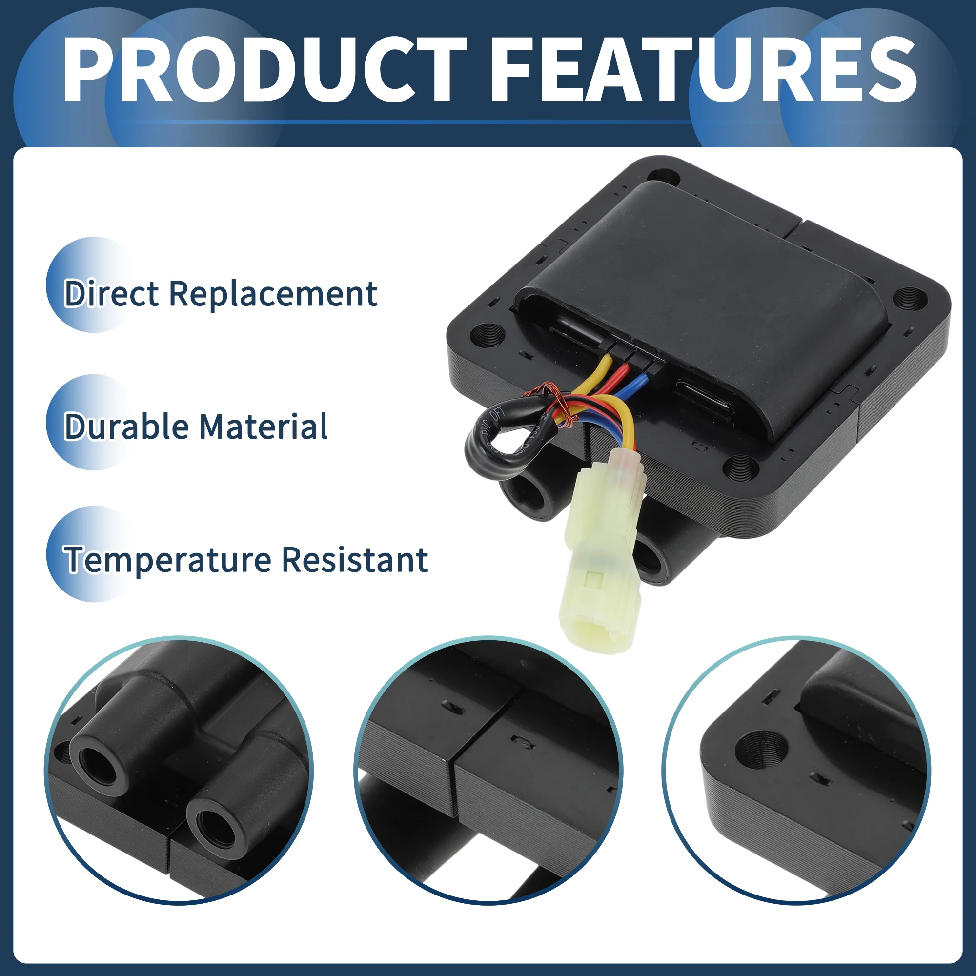 Ignition Coil Ignition Coil Pack No.2243344230/22433AA230/22433AA360 for Subaru Legacy 1990-1994 - Image 5