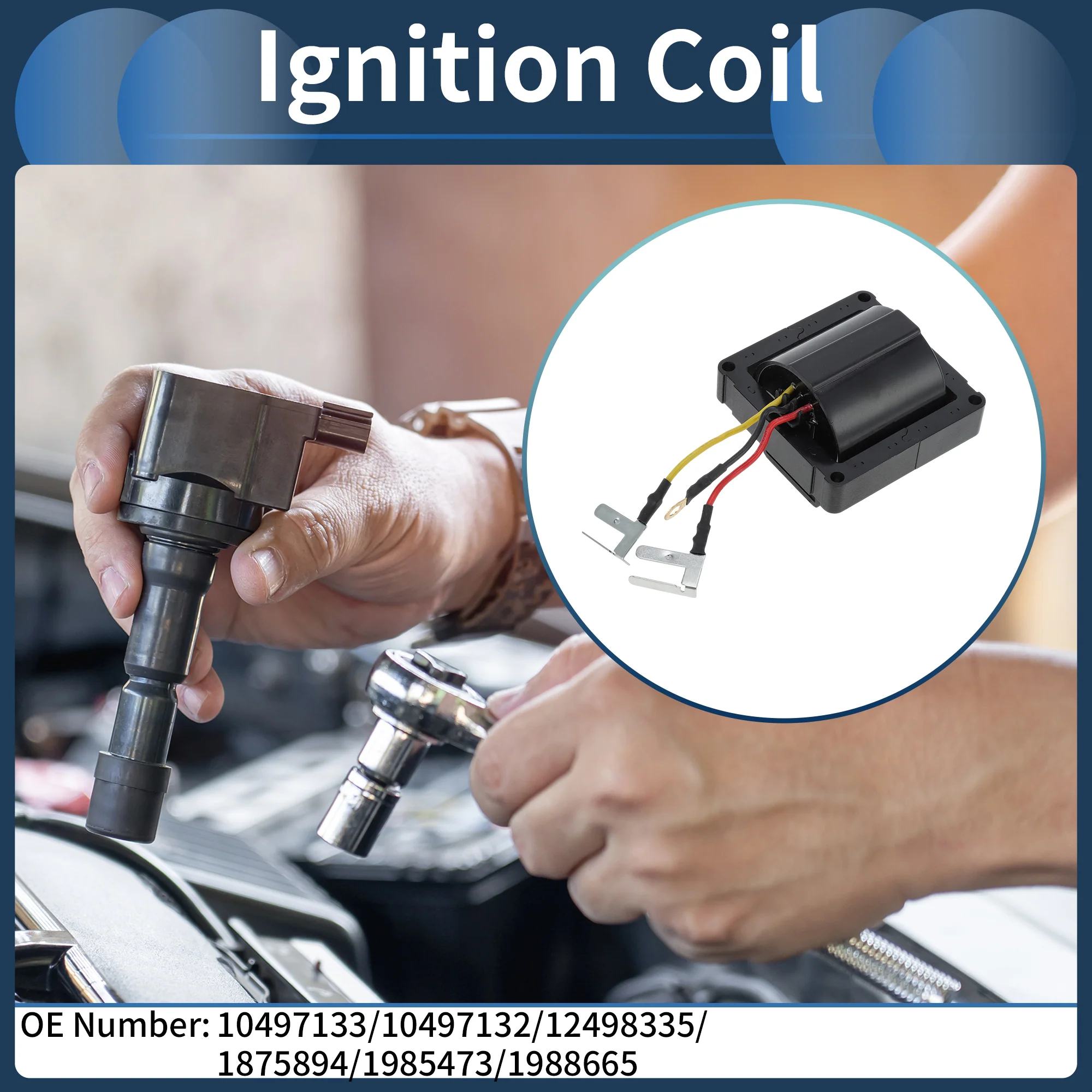 Ignition Coil Ignition Coil Pack No.10497133/10497132/12498335/1875894/1985473/1988665 for Cadillac Allante 1987-1993 - Image 2