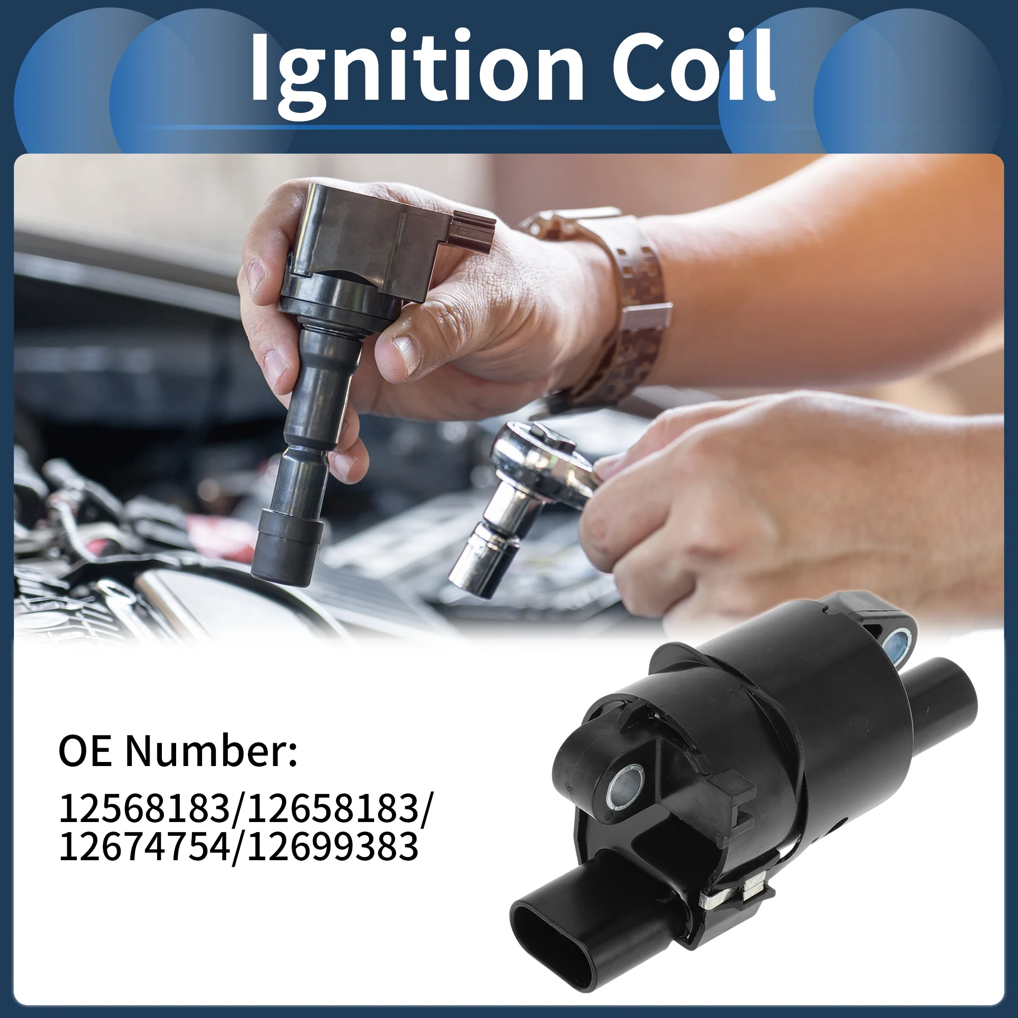 Ignition Coil Ignition Coil Pack No.12568183/12658183/12674754/12699383 for Buick Regal 2009-2013 - Image 3
