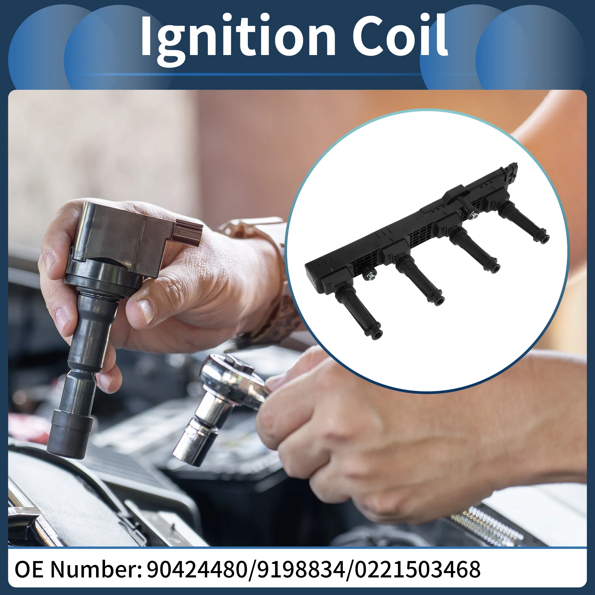 Ignition Coil Ignition Coil Pack No.90424480/9198834/0221503468 for Opel for Astra J 2010-2015 - Image 2
