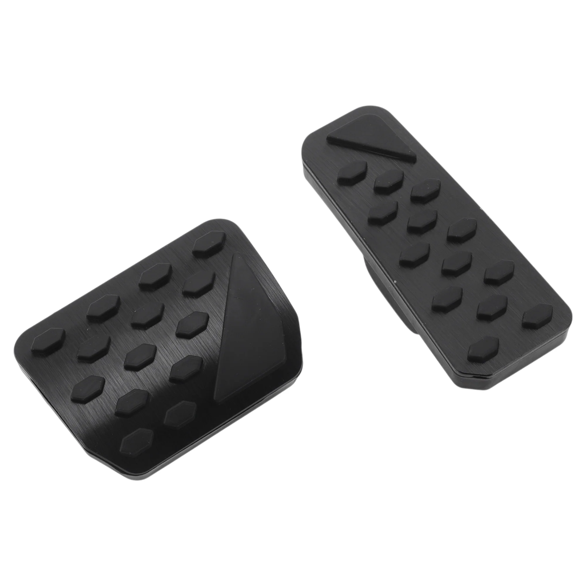 2 Pcs Automatic Foot Pedal Pads Foot Accelerator Pedal Covers for Jeep Grand Cherokee 2022-2025 Stainless Steel Black
