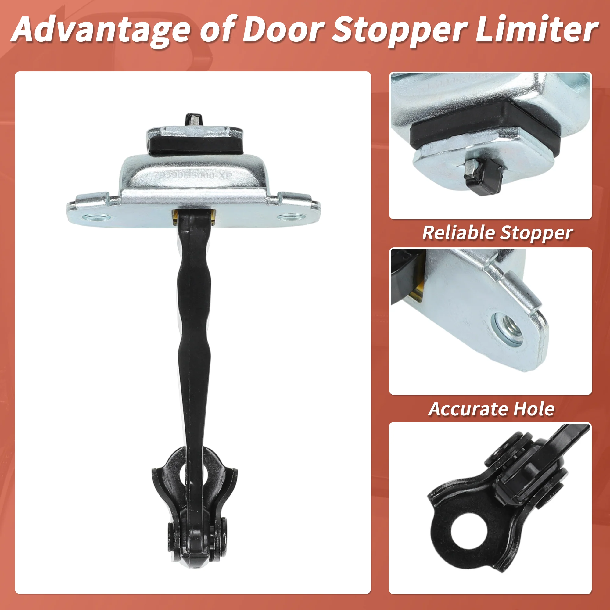 Front Right Door Check Strap for Kia Forte5 14-18 No.79390-A7000 Door Check Arm - Image 5