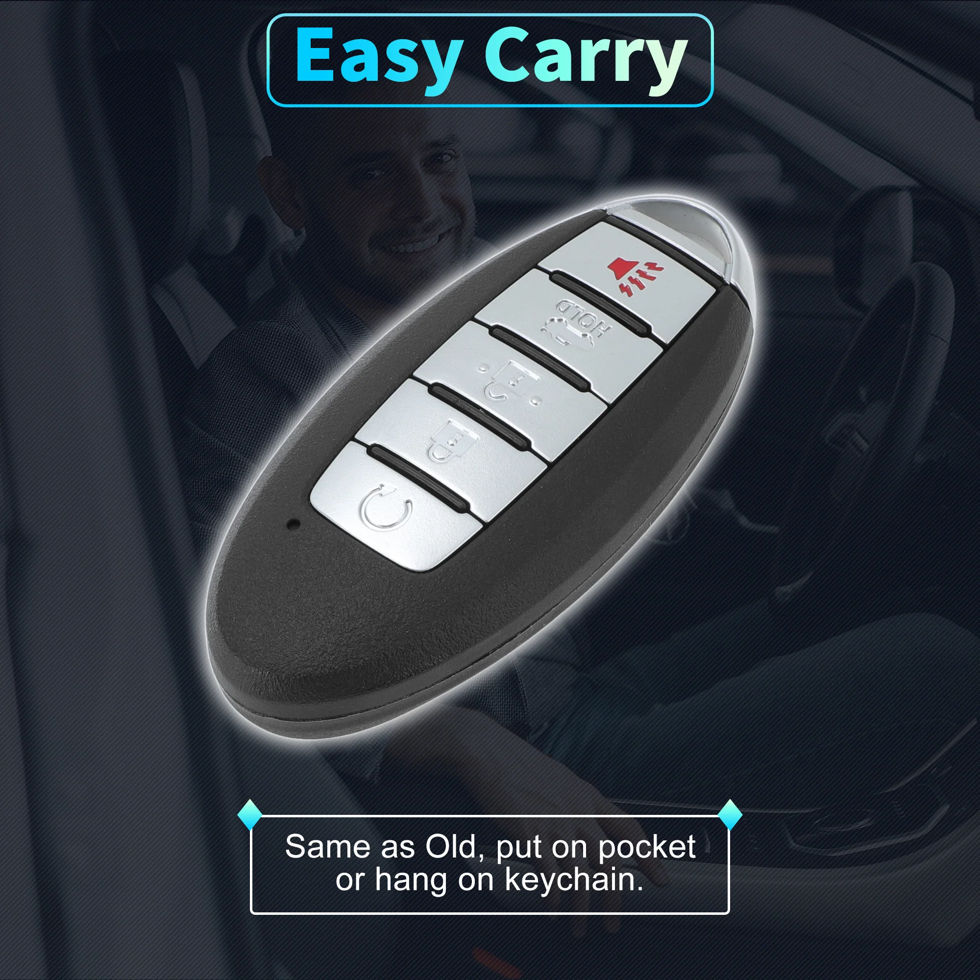 KR5TXN4 433Mhz Keyless Entry Remote Key Fob for Nissan Altima Versa Sentra 20-22 - Image 6
