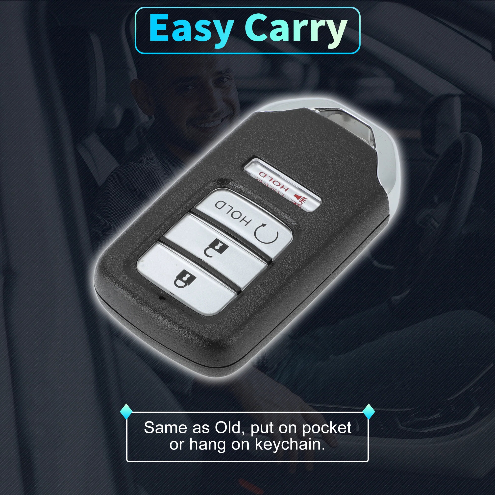 KR5T41 434Mhz Keyless Entry Remote Key Fob for Honda Ridgeline 17-24 4 Buttons - Image 6