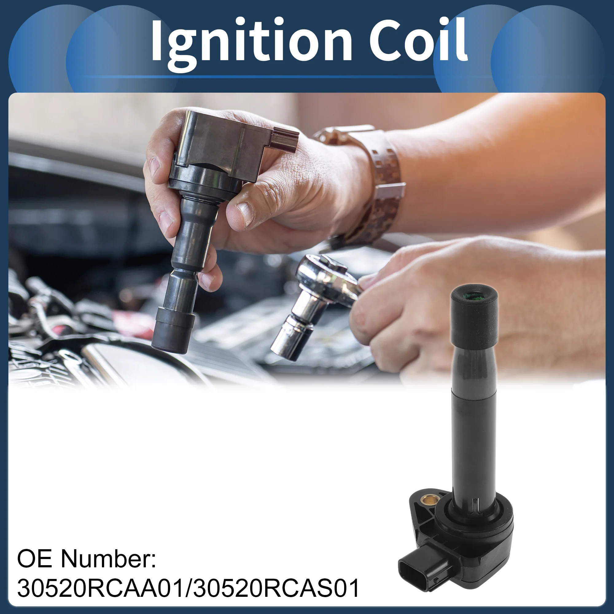 Ignition Coil Ignition Coil Pack No.30520RCAA01 for Honda Accord 2002-2008 - Image 2