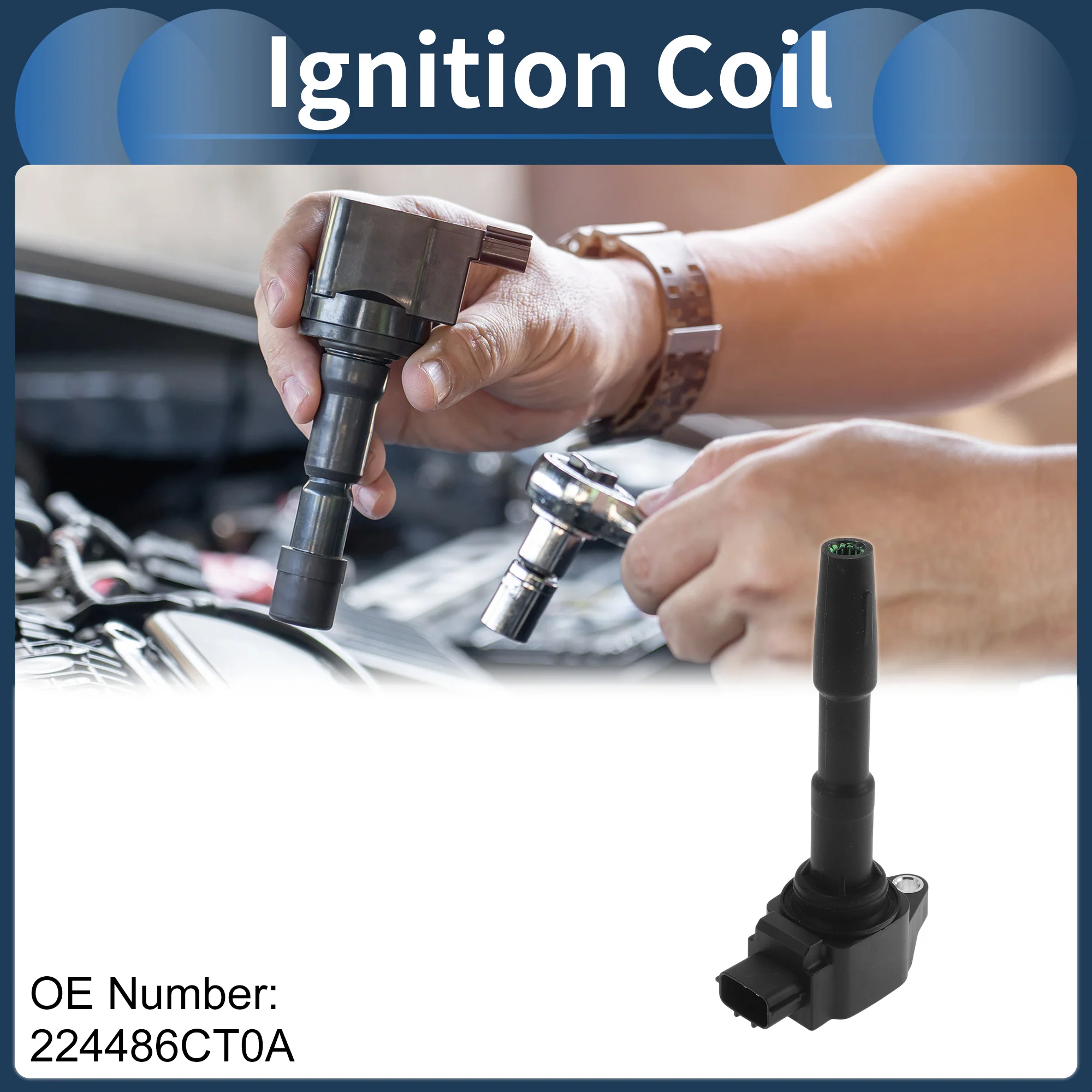 Ignition Coil Ignition Coil Pack No.224486CT0A for Nisaan X-trail 2017-2018 - Image 2