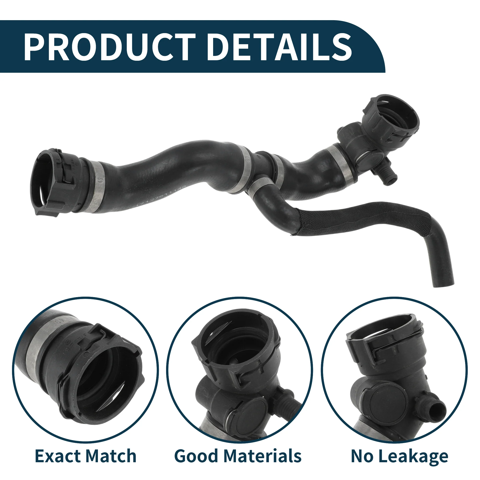 Radiator Hose No.17127611149 for BMW 760Li 6.0L 2009-2015 Uppipe - Image 4
