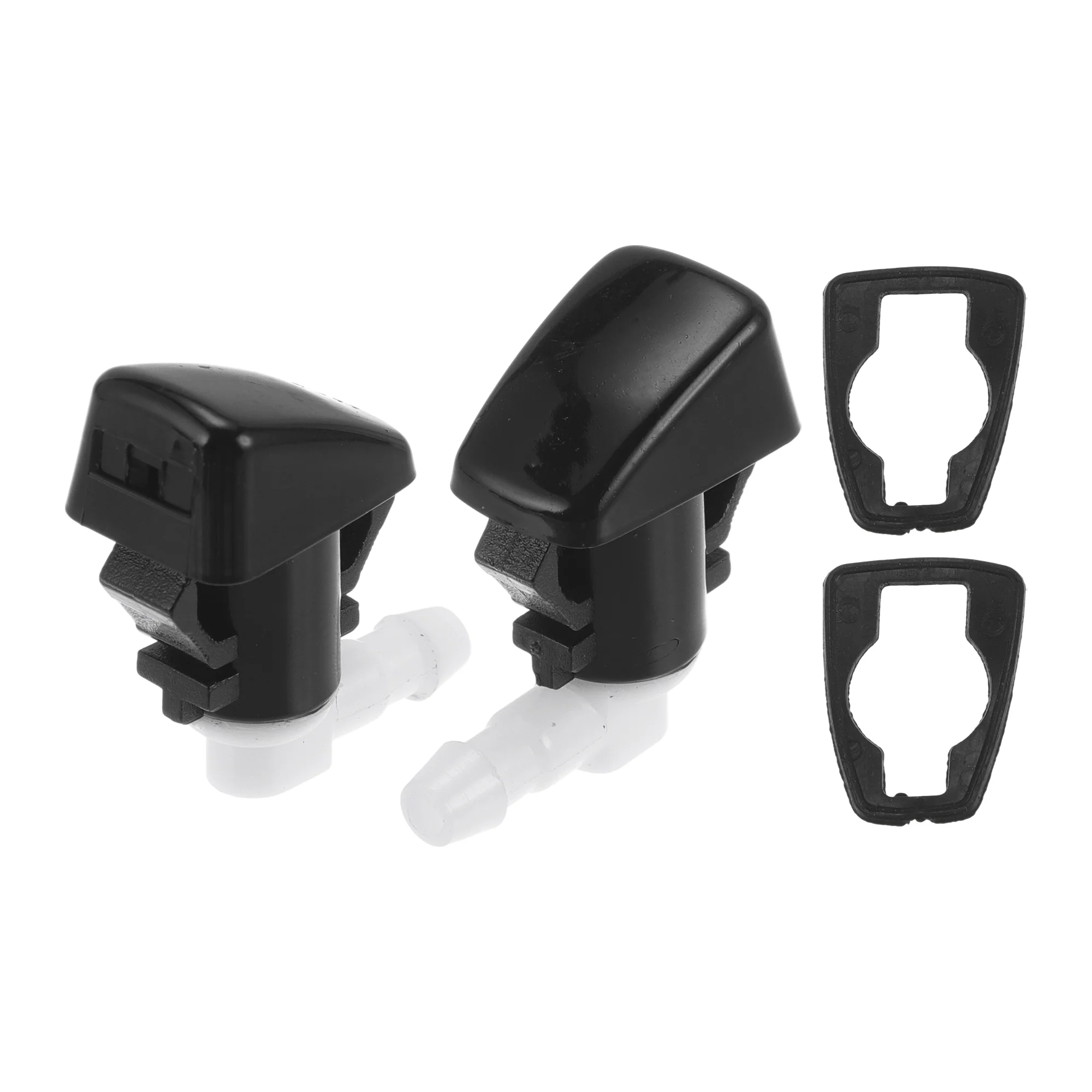 2 Pcs Front Windshield Washer Nozzle 2 Pcs Gasket for Jeep Grand Cherokee WK2 2011-2021 No.68260443AA/55372143AB/8265A128/55079049AA