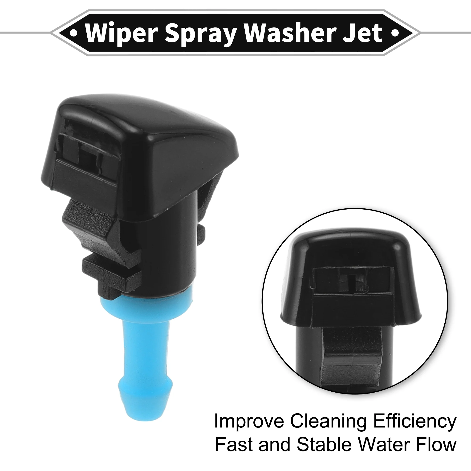 Front Windshield Washer Nozzle 2 Pcs Gasket for Kia Borrego 3.8L 2008-2012 Windshield Spray Nozzles Wiper Spray Washer Jet No.986303J000 - Image 5