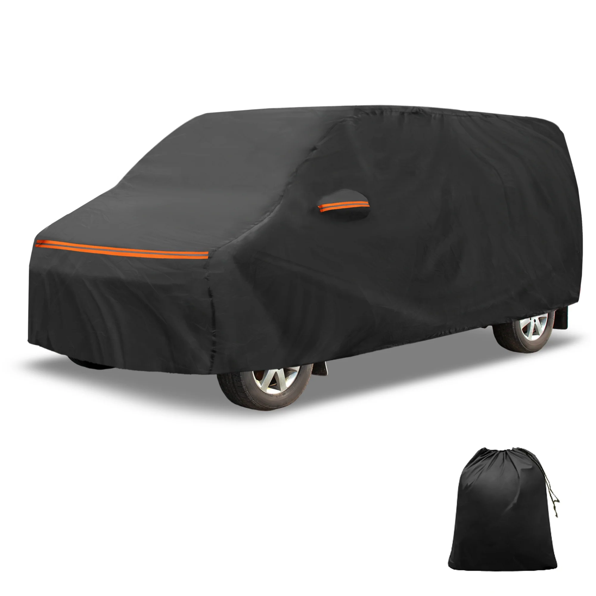 Car Cover Waterproof All Weather for Toyota Vellfire Black Aluminum Film Cotton