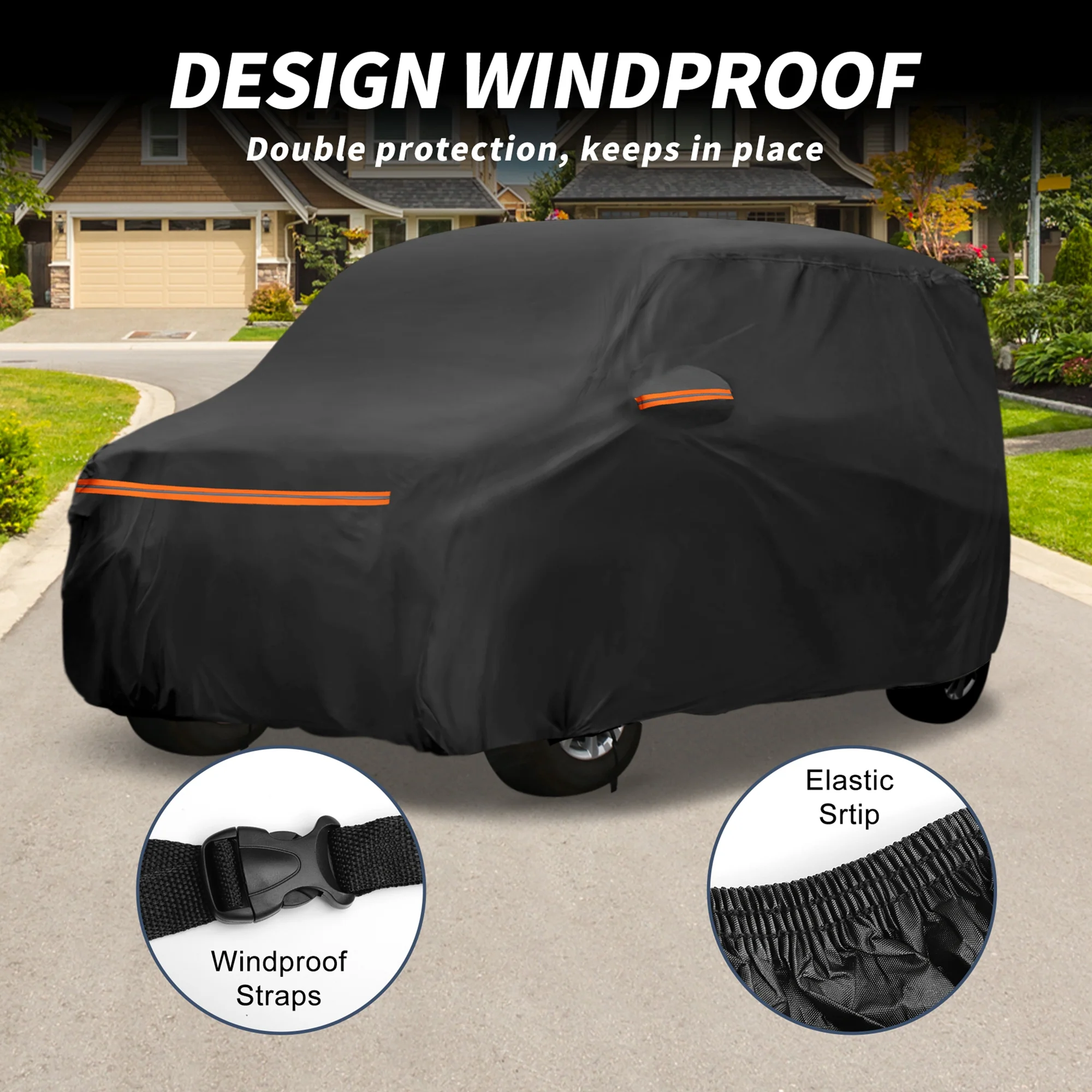 Car Cover Waterproof All Weather for Daihatsu Move Canbus Aluminum Film Cotton - Image 4