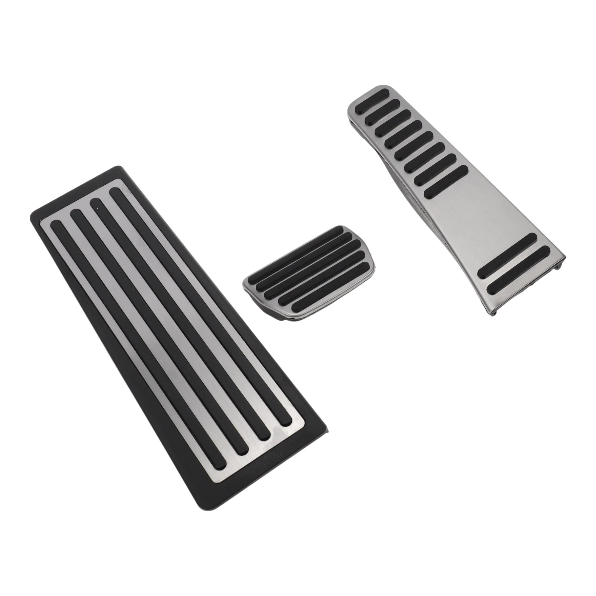 3 Pcs Automatic Foot Accelerator Pedal Covers for Volvo S90 Silver Tone