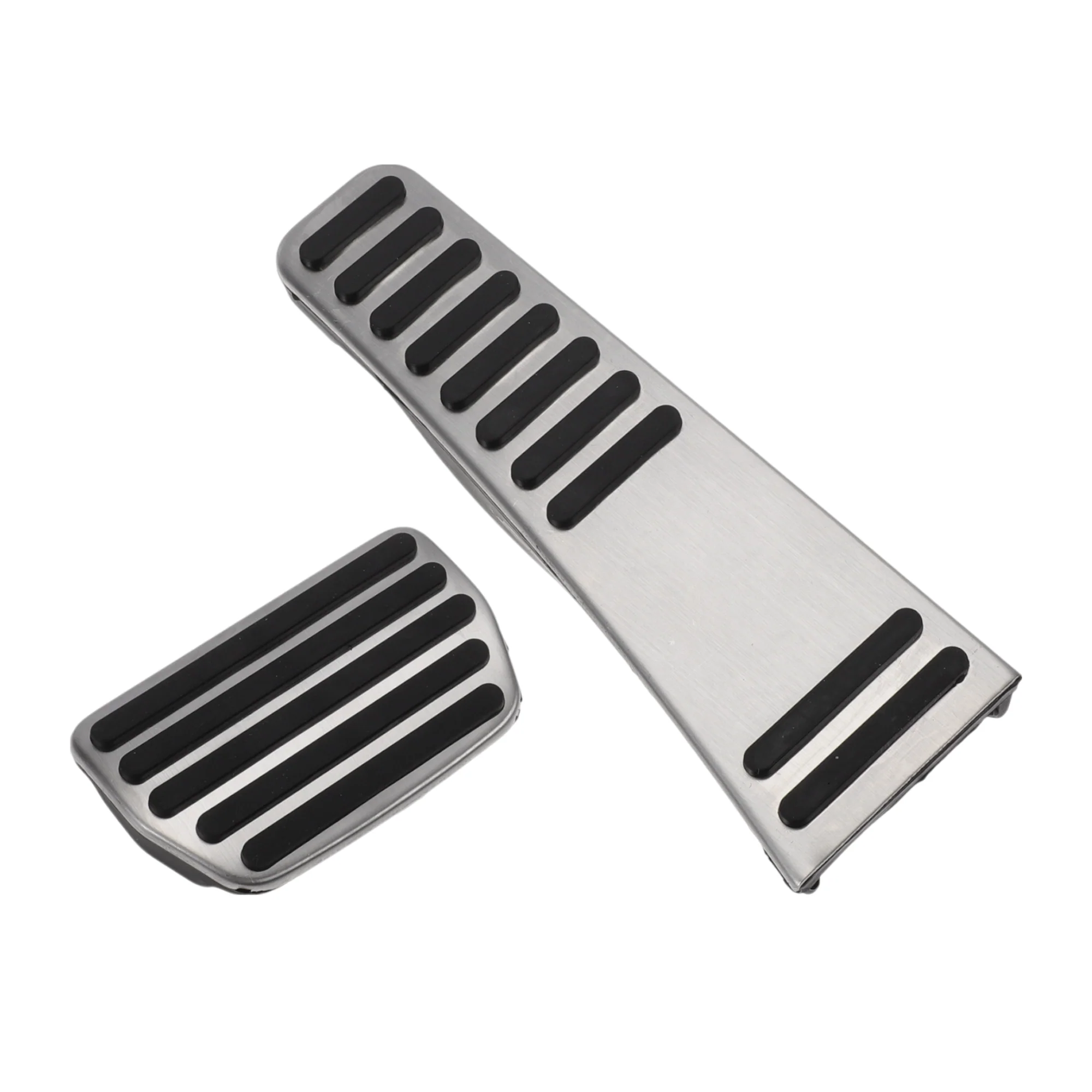 2 Pcs Automatic Foot Accelerator Pedal Covers for Volvo XC90 18-21 Silver Tone
