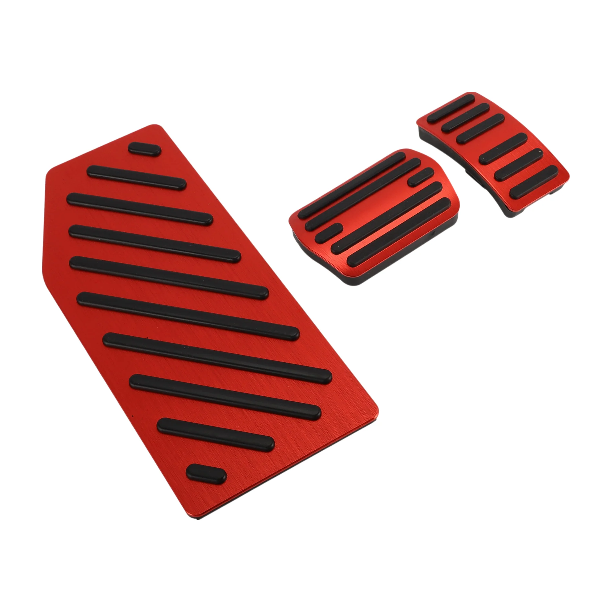 3 Pcs Automatic Foot Accelerator Pedal Covers for Ford Edge 2023 Red