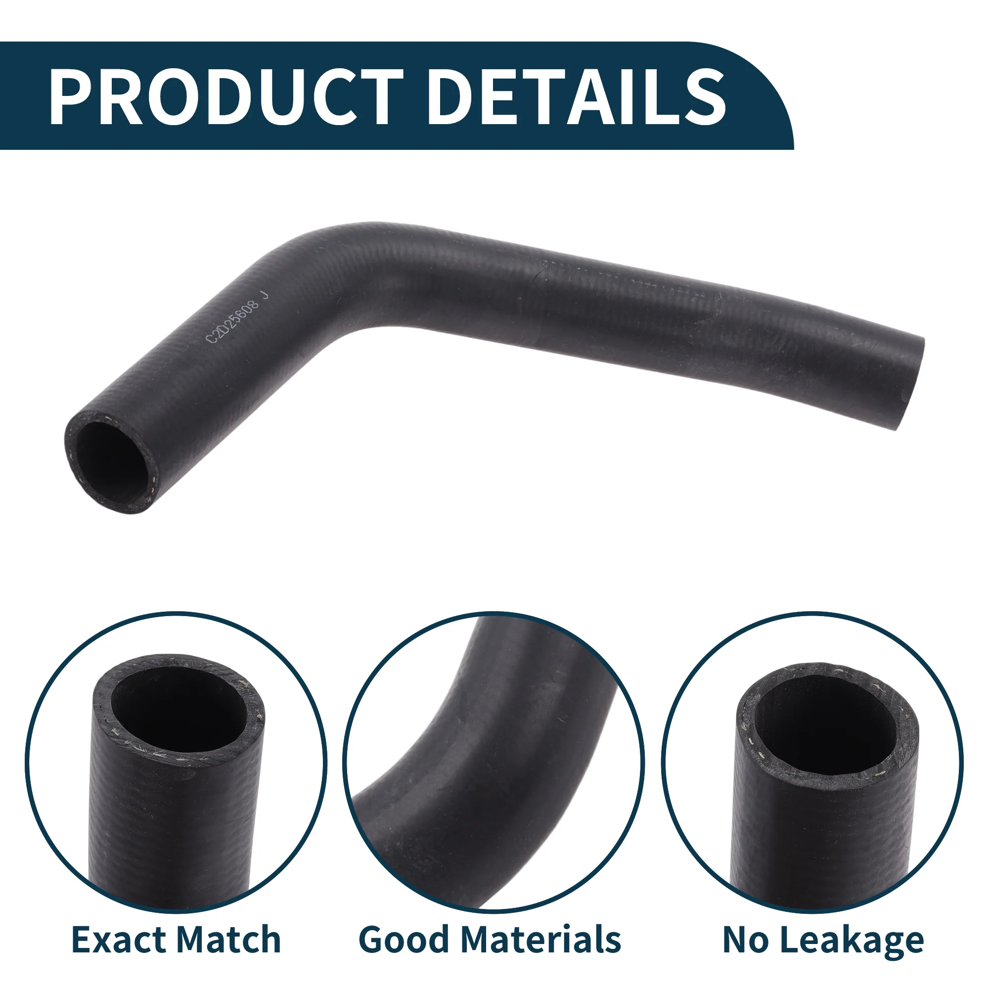 Radiator Hose No.C2D25608 for Jaguar XF 2013-2015 Installed on Coolant Tube - Image 4