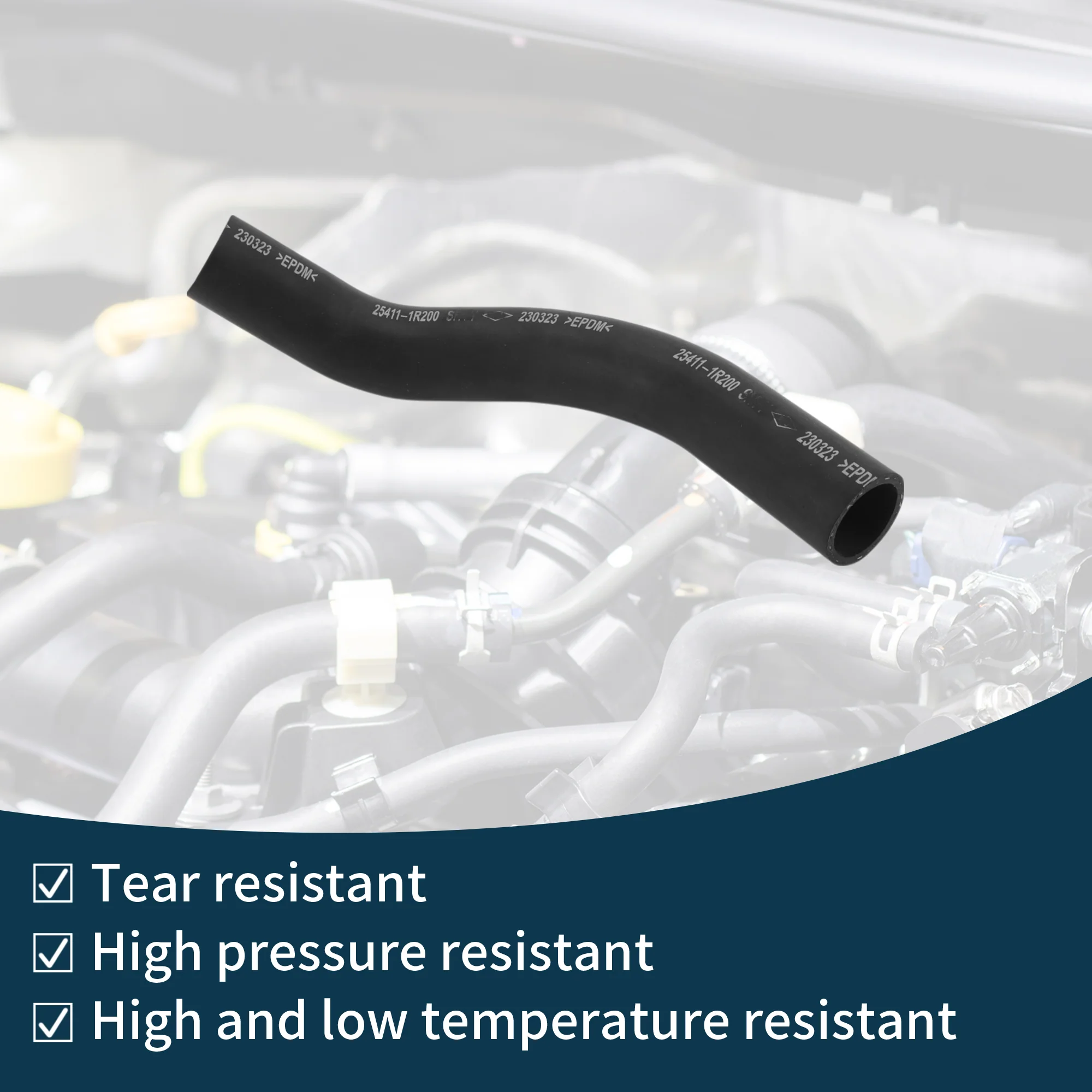 Radiator Hose No.254111R200 for Kia K3 2013-2016 Rubber Water Pipe - Image 5