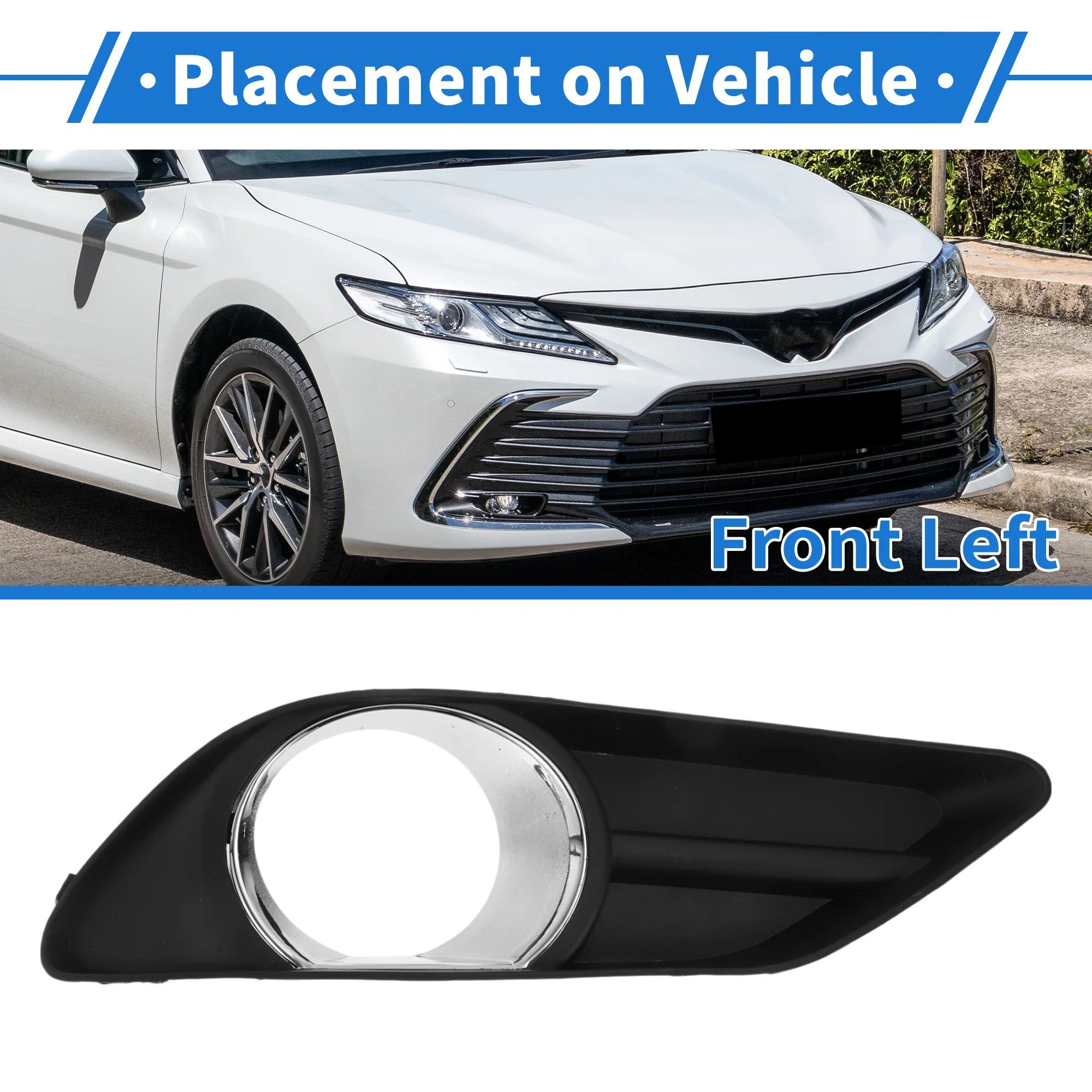 Front Left Fog Light Grill No.5204006020 for Toyota Camry 2006-2009 - Image 3
