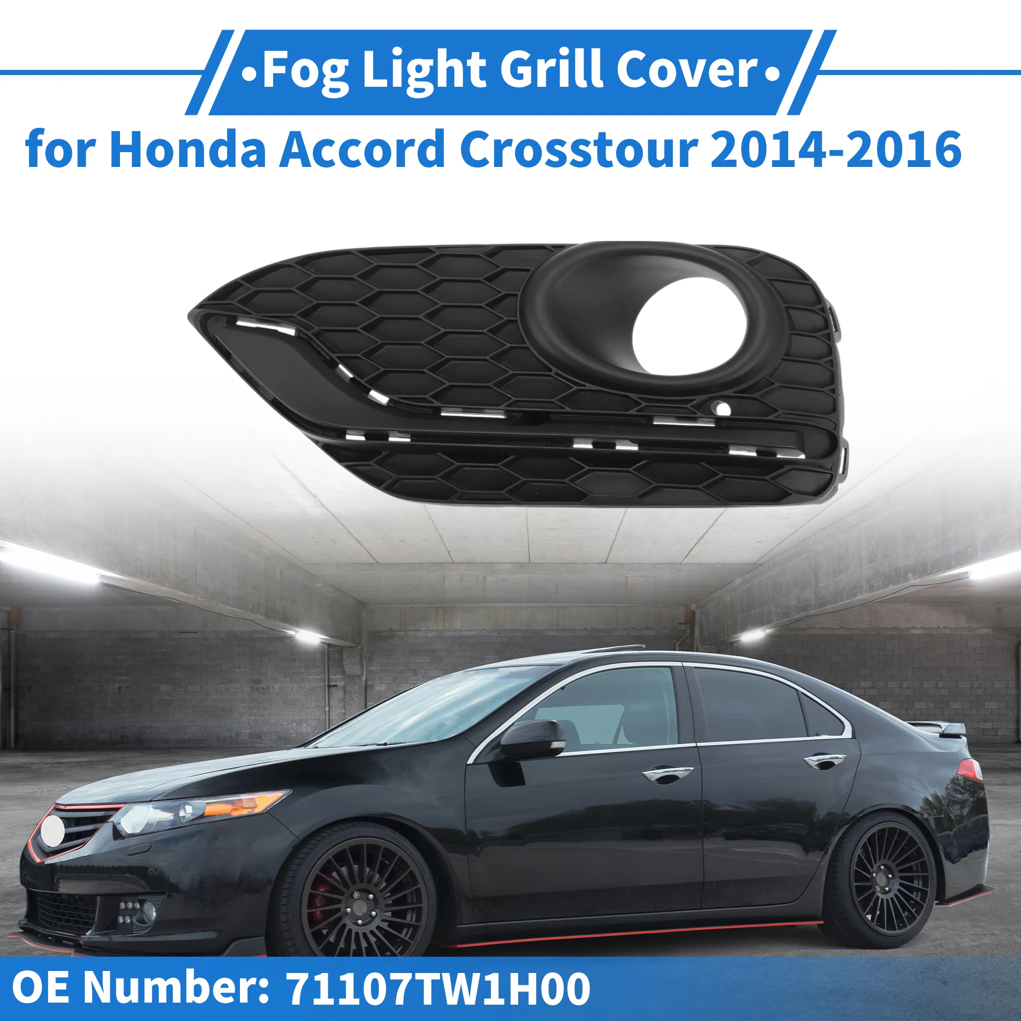 Front Left Fog Light Grill No.71107TW1H00 for Honda Accord Crosstour 2014-2016 - Image 2