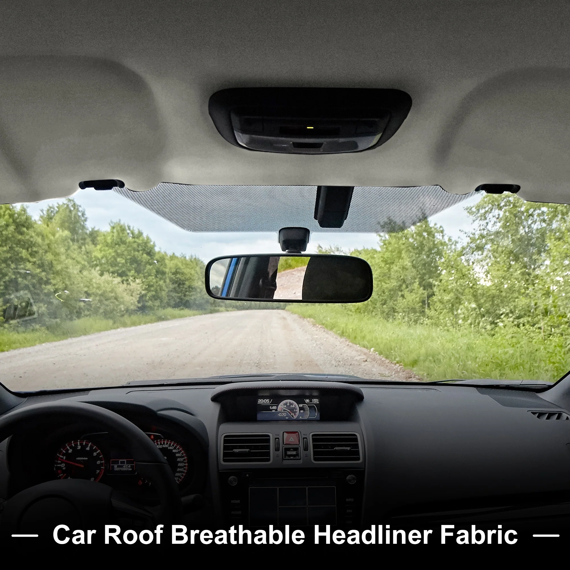 150G Suede Fabric Headliner Fabric 69.69" x 57.09" Foam Back for Car Roof Repair - Image 3