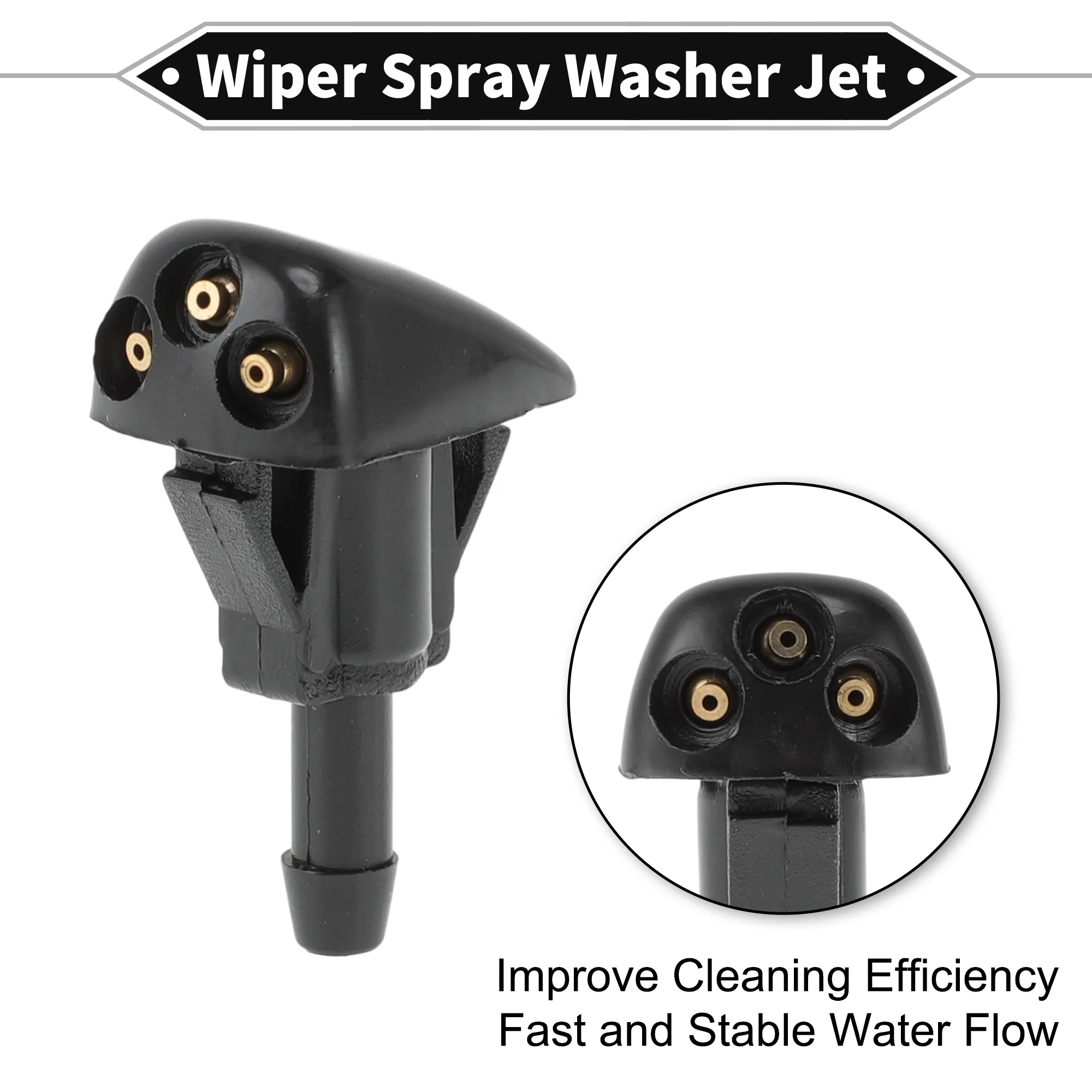 2x Front Windshield Wiper Washer Nozzle Spray Jet for Toyota 4Runner 2003-2009 - Image 4