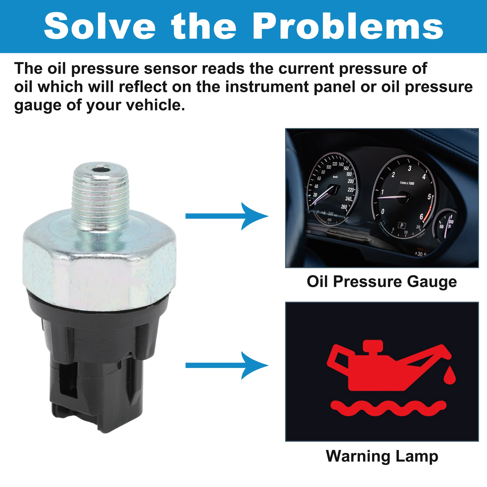 No.88924478 Oil Pressure Sensor for TOYOTA RAV4 Sequoia Sienna 4Runner Corolla - Image 4